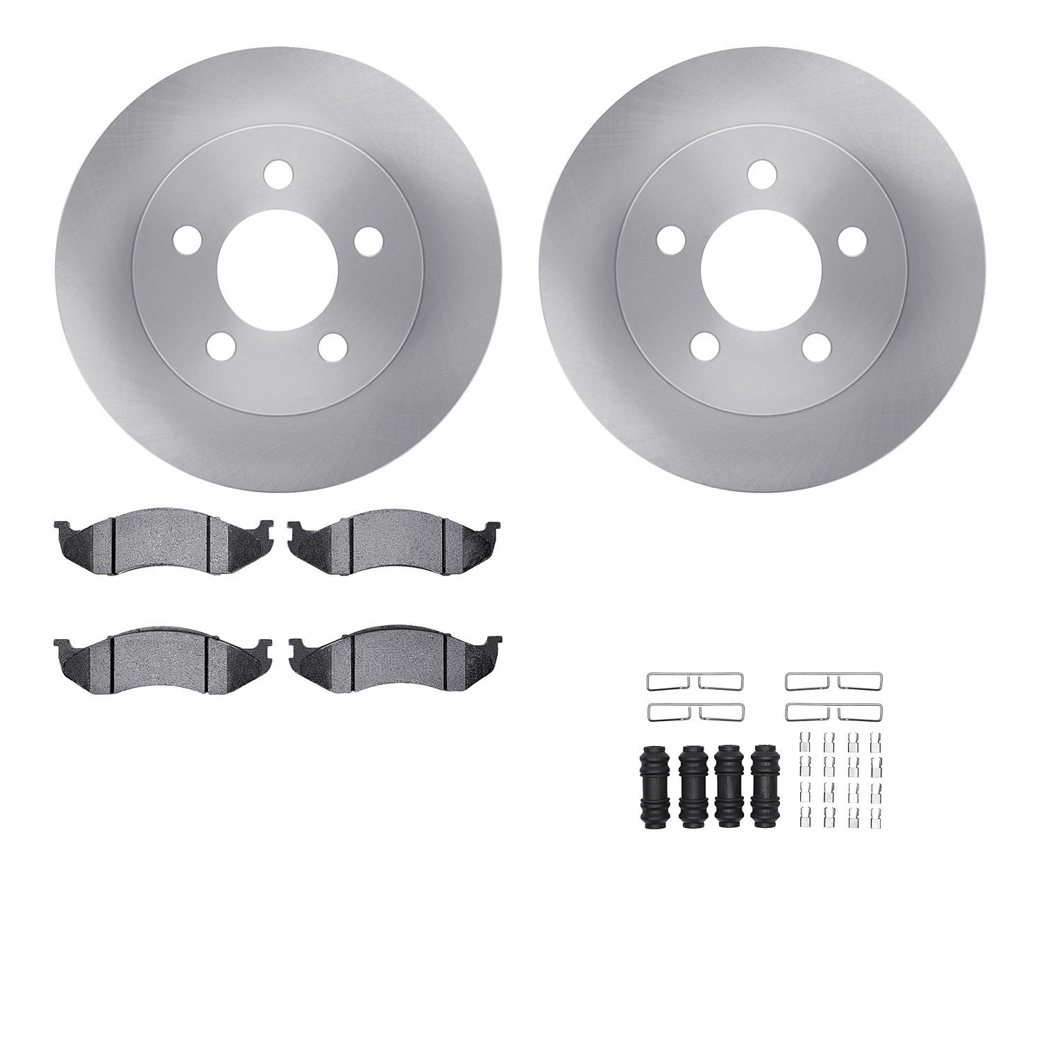 DFC Brake Rotor- HD Brake Pad - Hardware