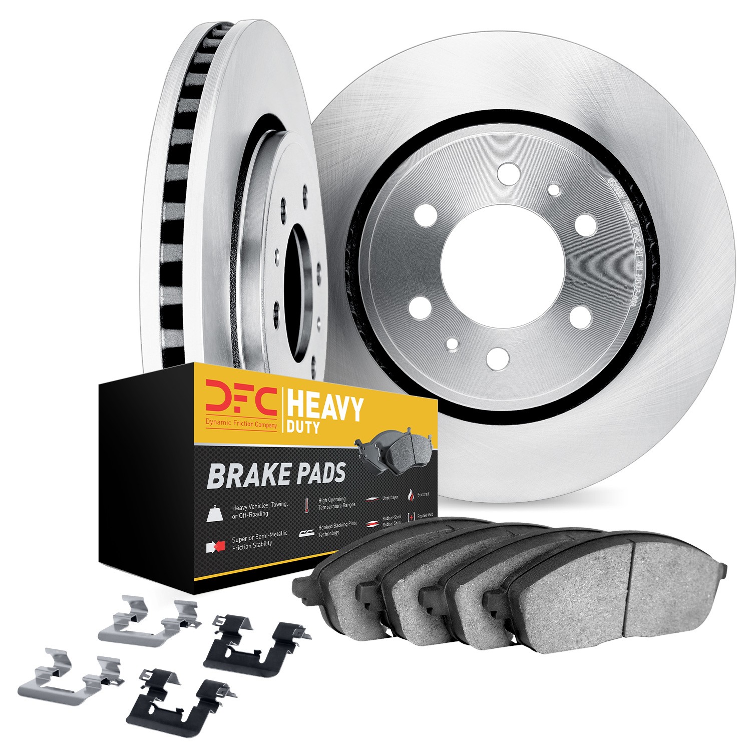 DFC Brake Rotor- HD Brake Pad - Hardware