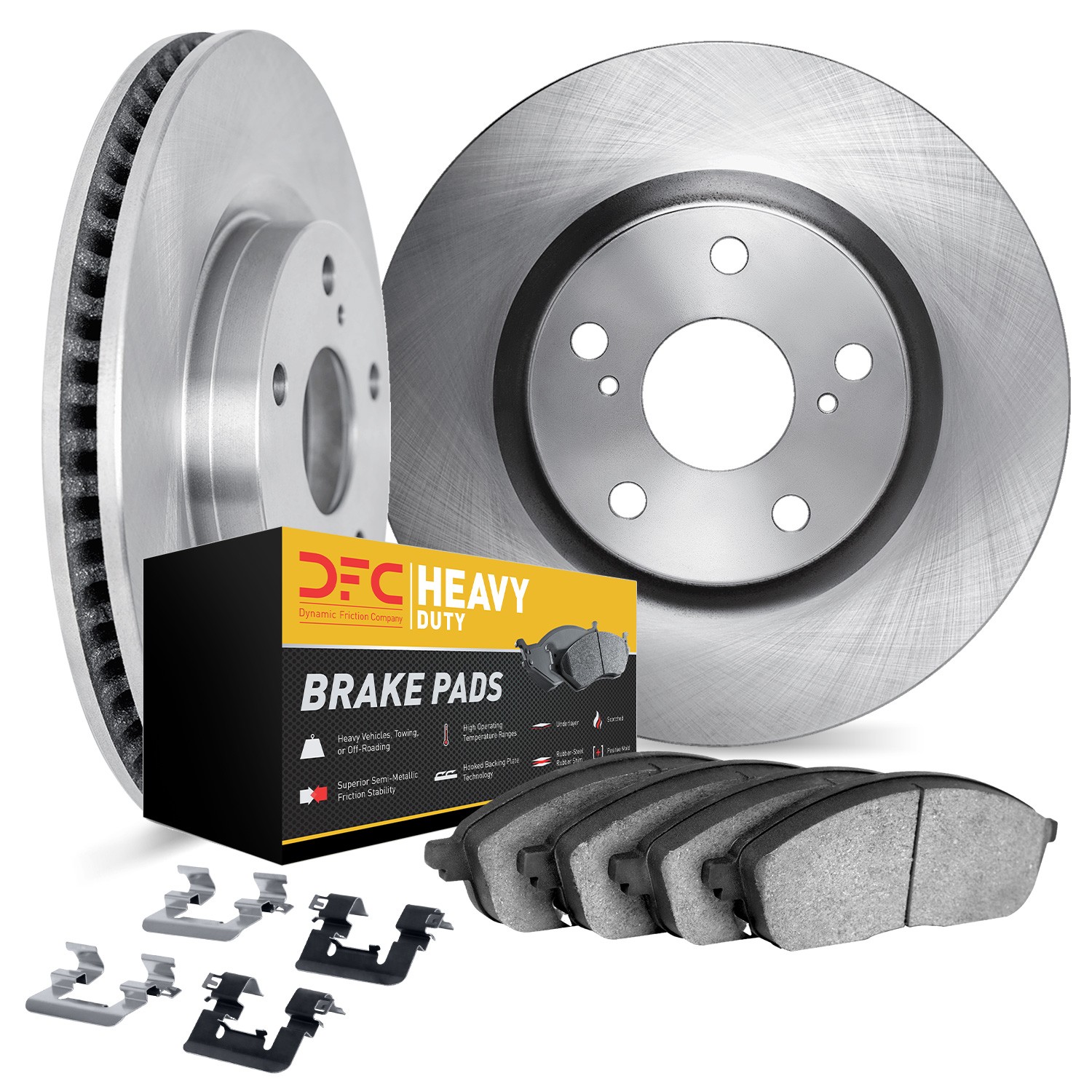 DFC Brake Rotor- HD Brake Pad - Hardware