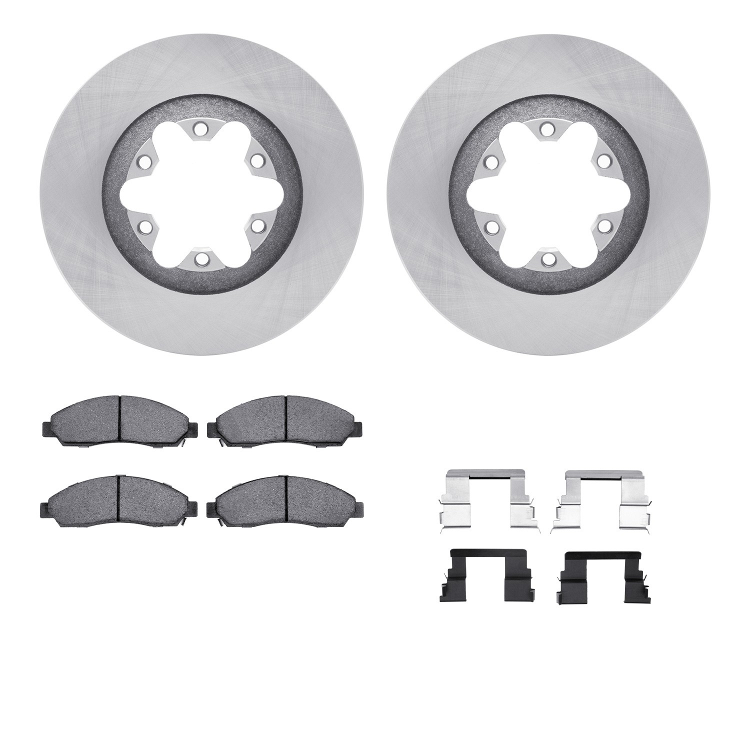 DFC Brake Rotor- HD Brake Pad - Hardware