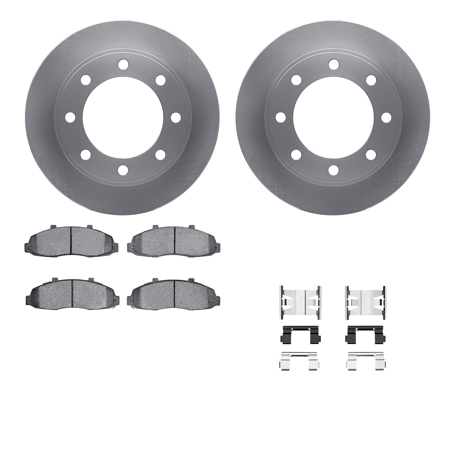 DFC Brake Rotor- HD Brake Pad - Hardware