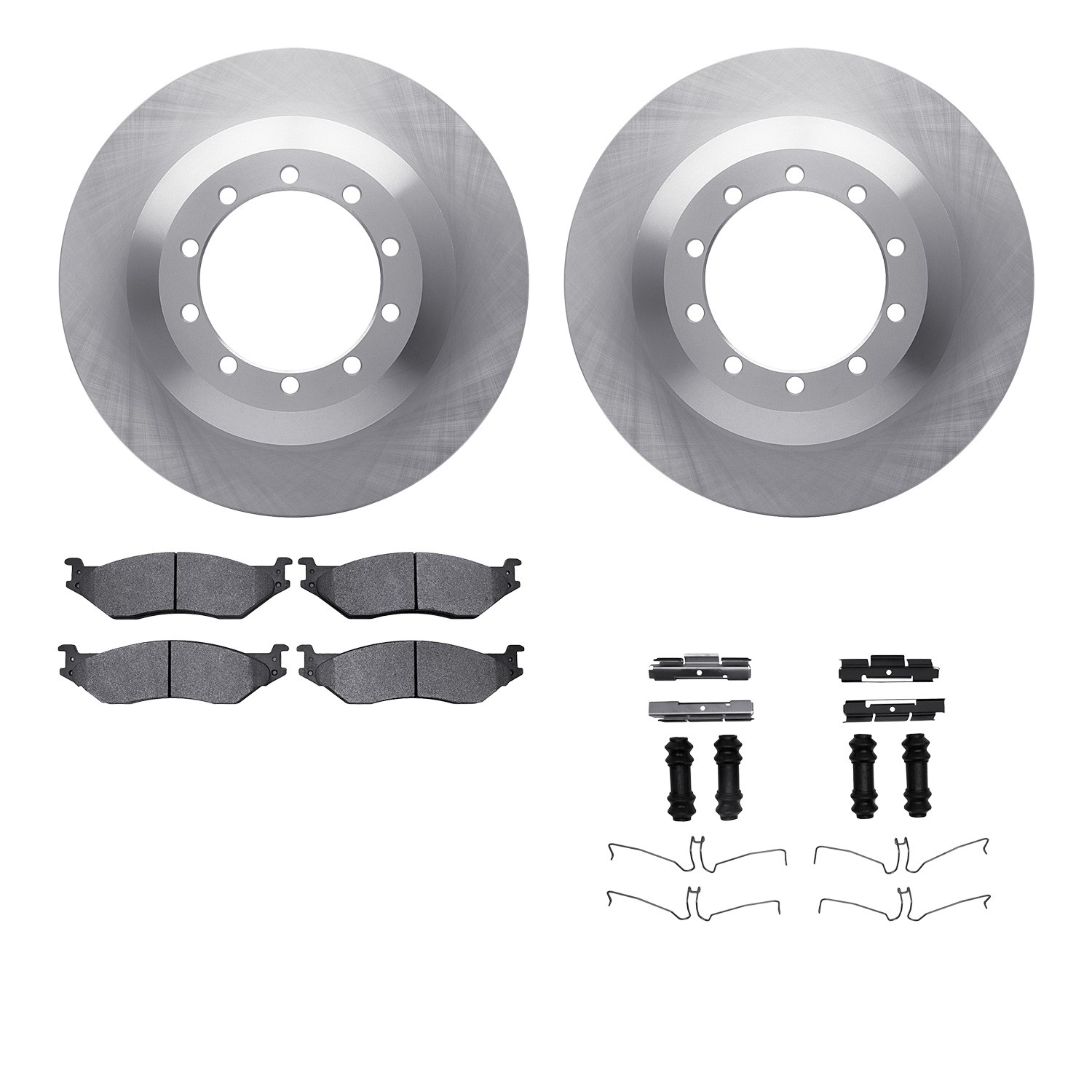DFC Brake Rotor- HD Brake Pad - Hardware