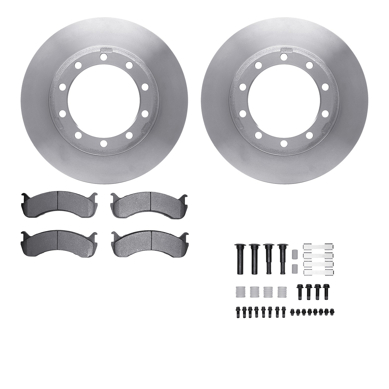 DFC Brake Rotor- HD Brake Pad - Hardware