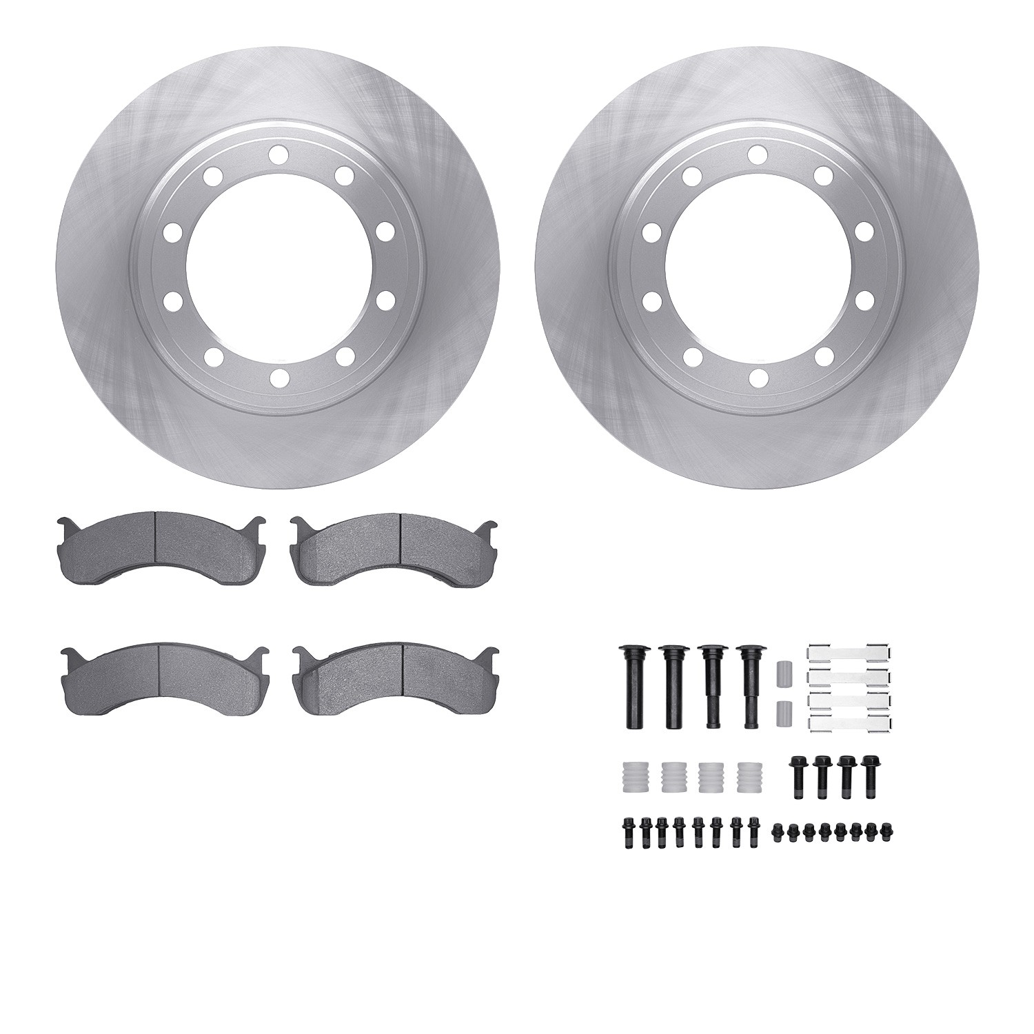 DFC Brake Rotor- HD Brake Pad - Hardware