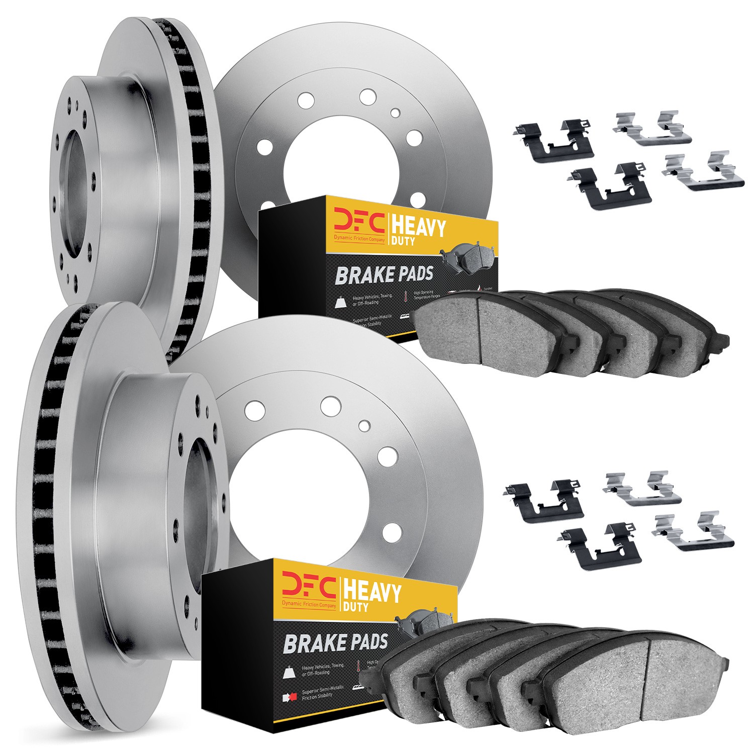 DFC Brake Rotor- HD Brake Pad - Hardware
