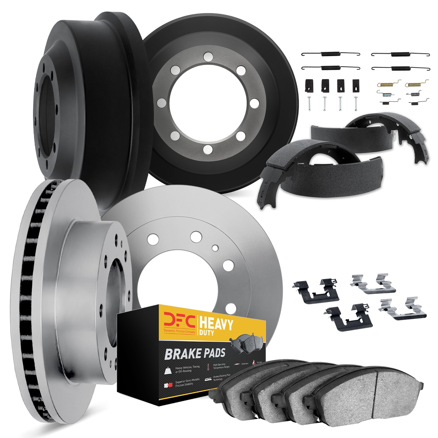 DFC Brake Rotor- HD Brake Pad - Hardware