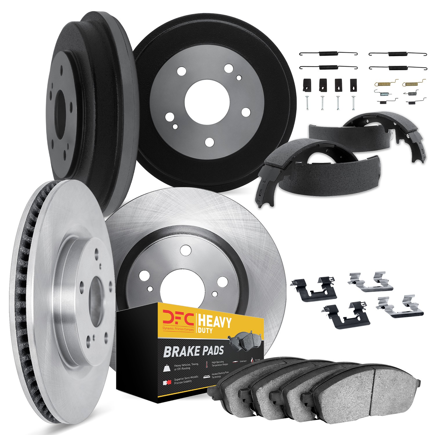 DFC Brake Rotor- HD Brake Pad - Hardware