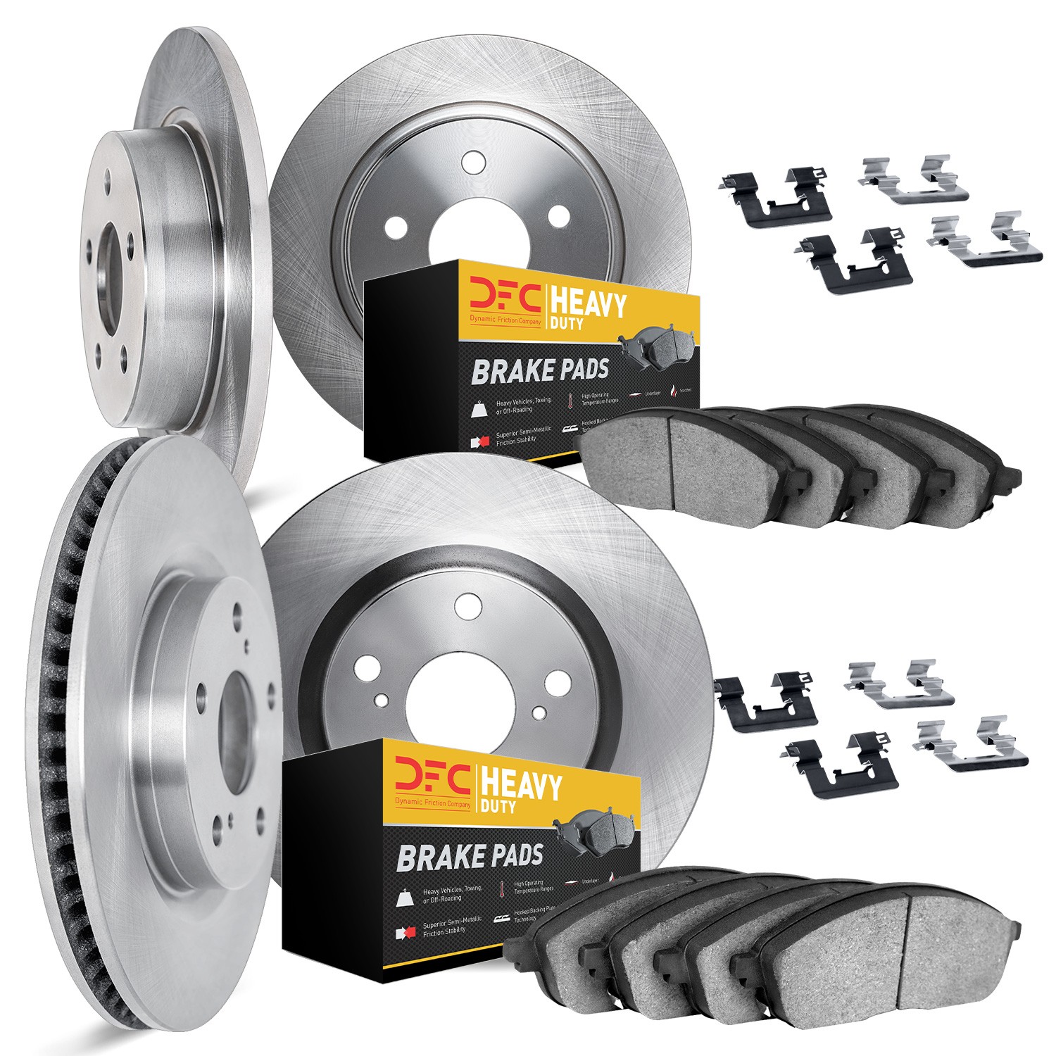 DFC Brake Rotor- HD Brake Pad - Hardware