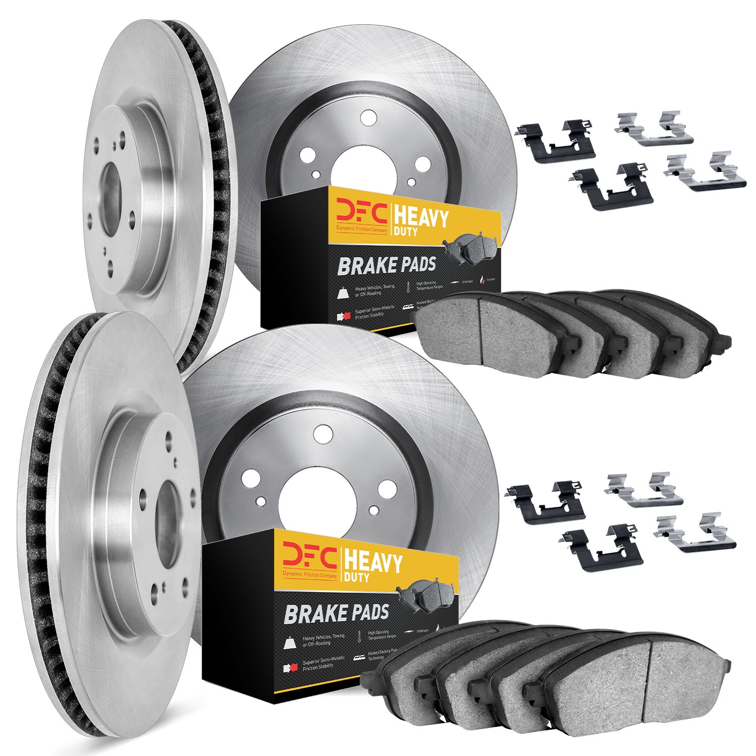 DFC Brake Rotor- HD Brake Pad - Hardware