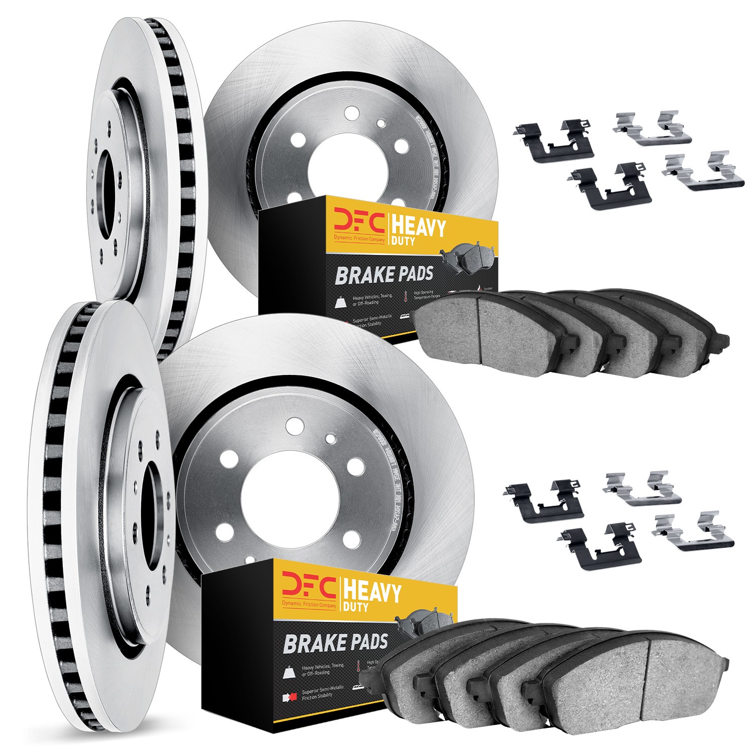 DFC Brake Rotor- HD Brake Pad - Hardware