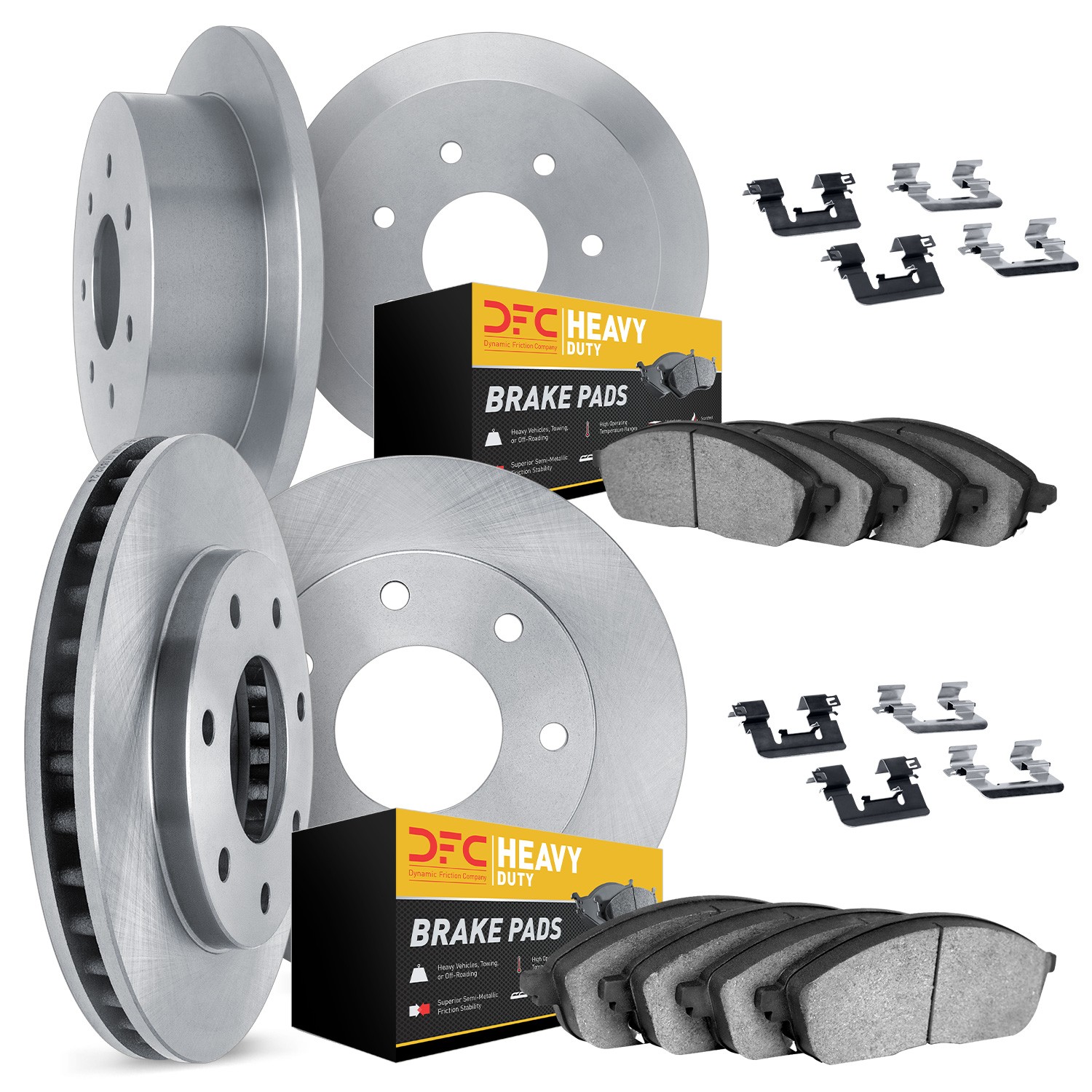 DFC Brake Rotor- HD Brake Pad - Hardware