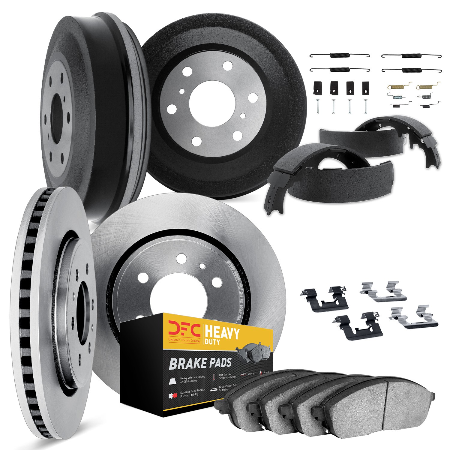 DFC Brake Rotor- HD Brake Pad - Hardware and Adjuster