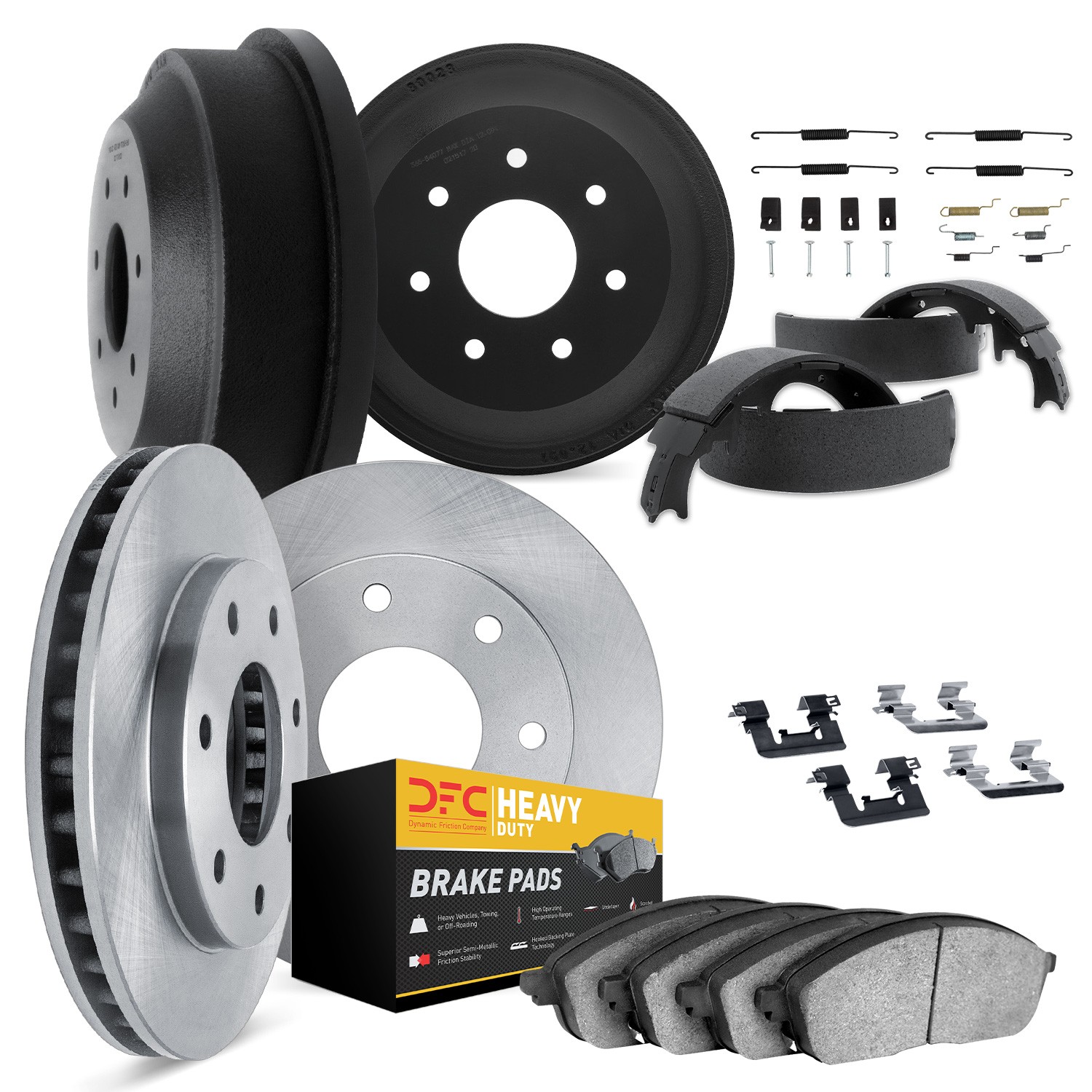 DFC Brake Rotor- HD Brake Pad - Hardware and Adjuster