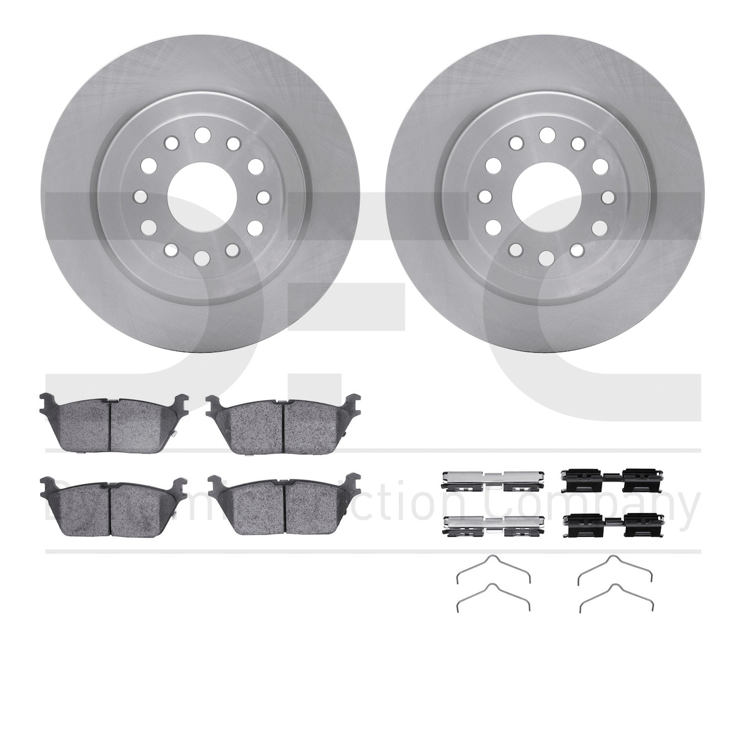 DFC Brake Rotor- HD Brake Pad - Hardware