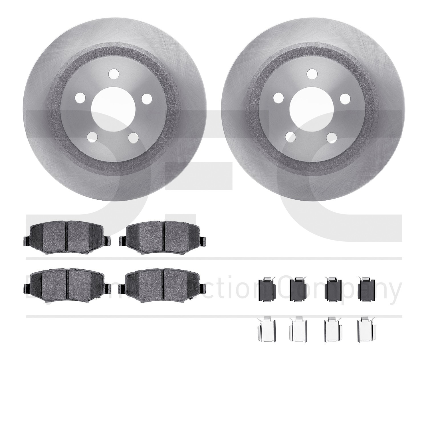 DFC Brake Rotor- HD Brake Pad - Hardware