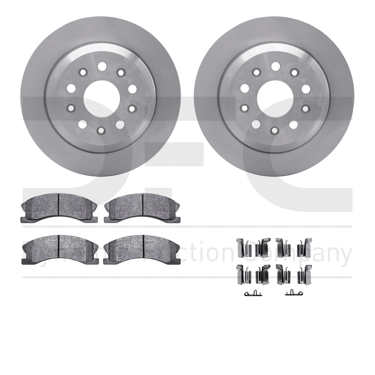 DFC Brake Rotor- HD Brake Pad - Hardware