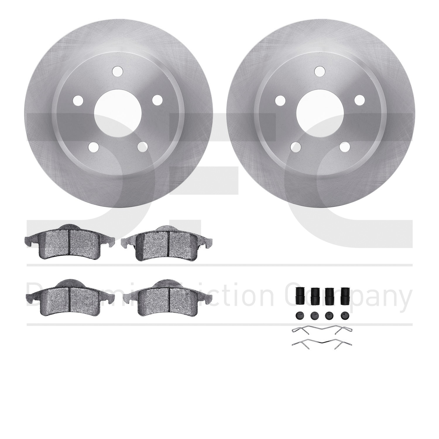 DFC Brake Rotor- HD Brake Pad - Hardware