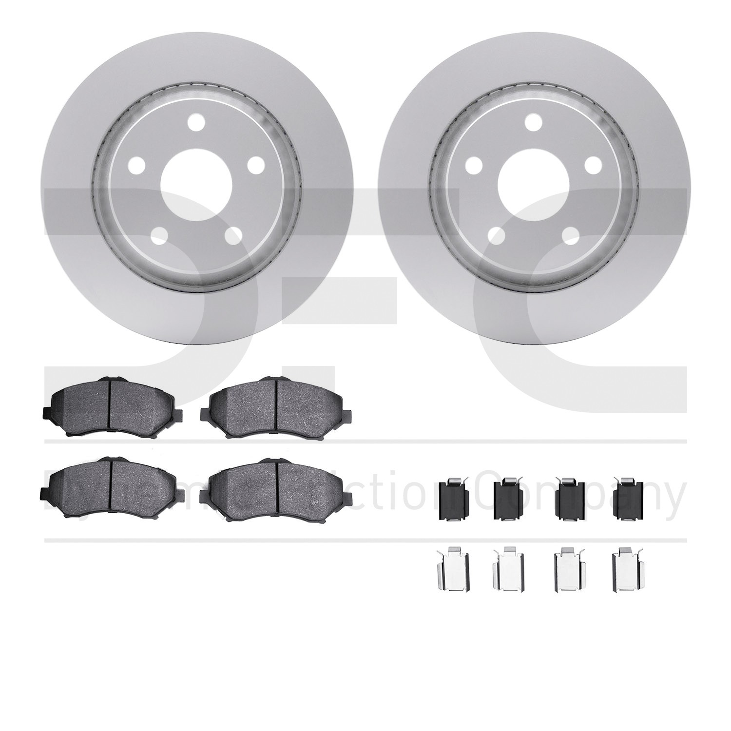 DFC Brake Rotor- HD Brake Pad - Hardware