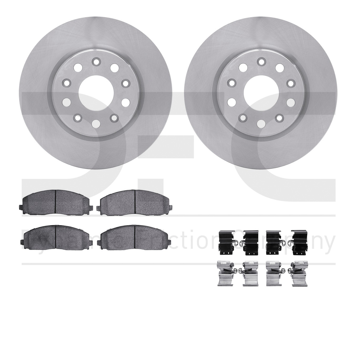DFC Brake Rotor- HD Brake Pad - Hardware