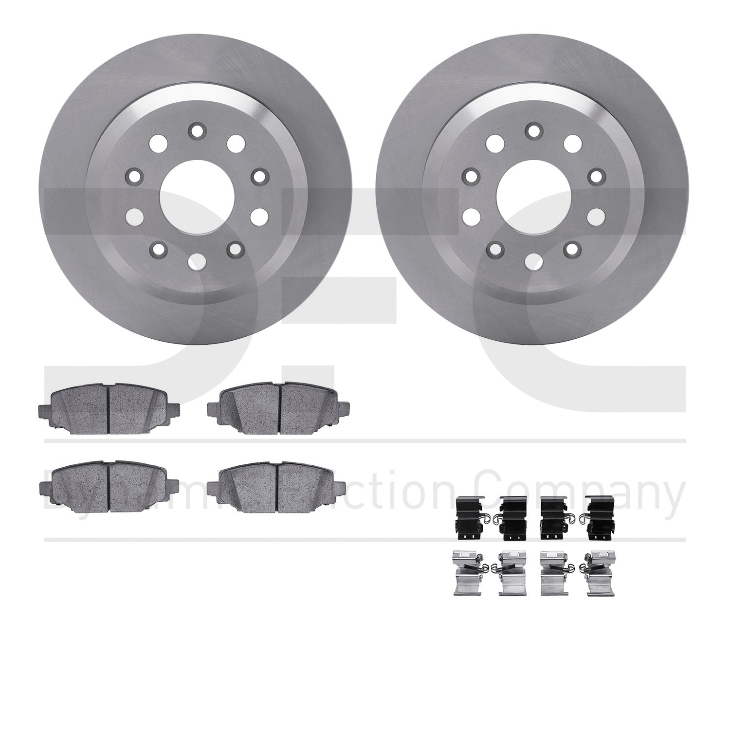 DFC Brake Rotor- HD Brake Pad - Hardware