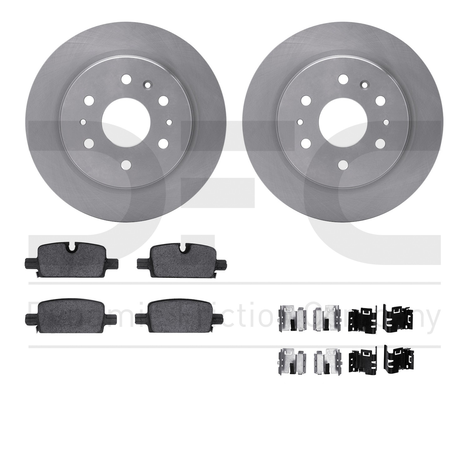 DFC Brake Rotor- HD Brake Pad - Hardware