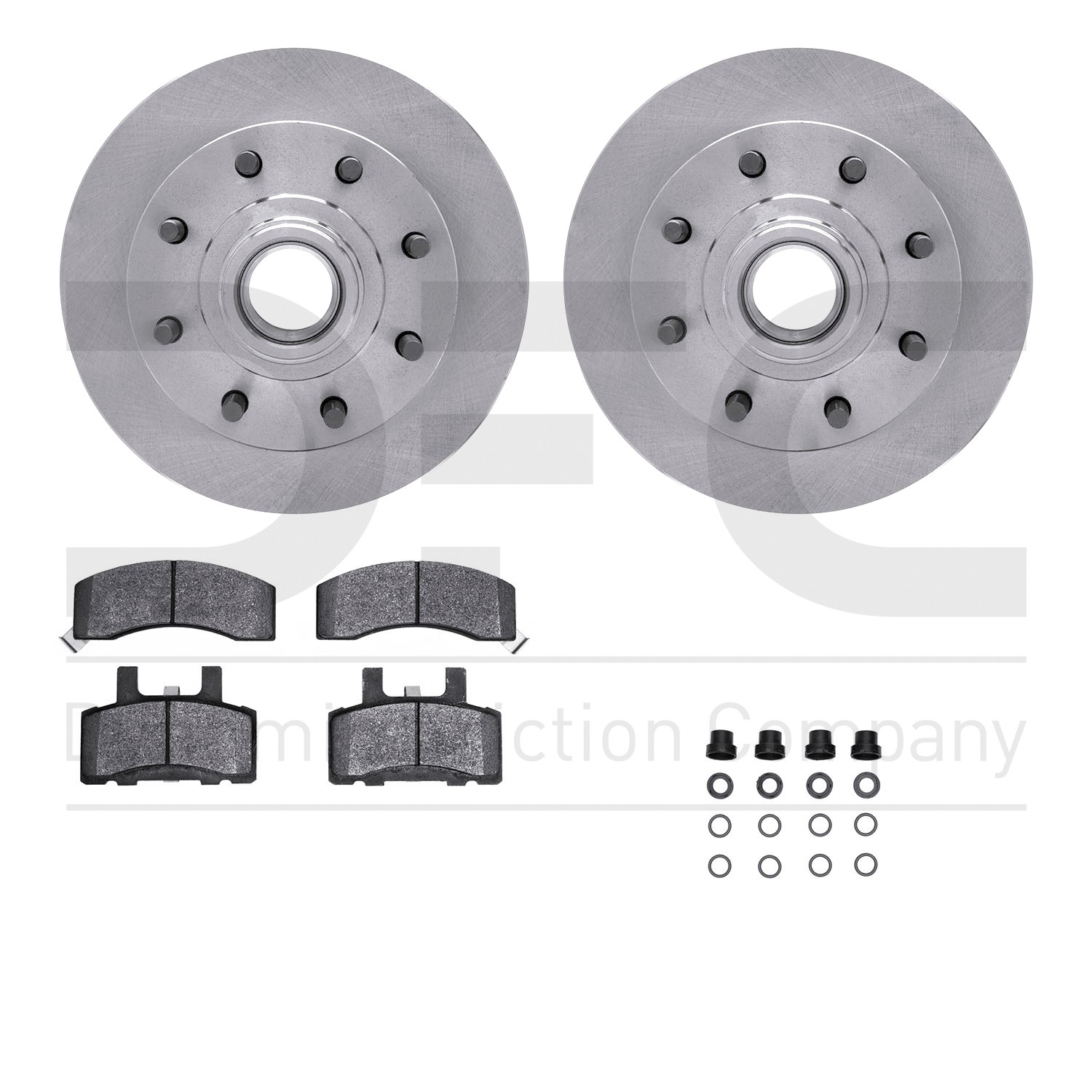 DFC Brake Rotor- HD Brake Pad - Hardware