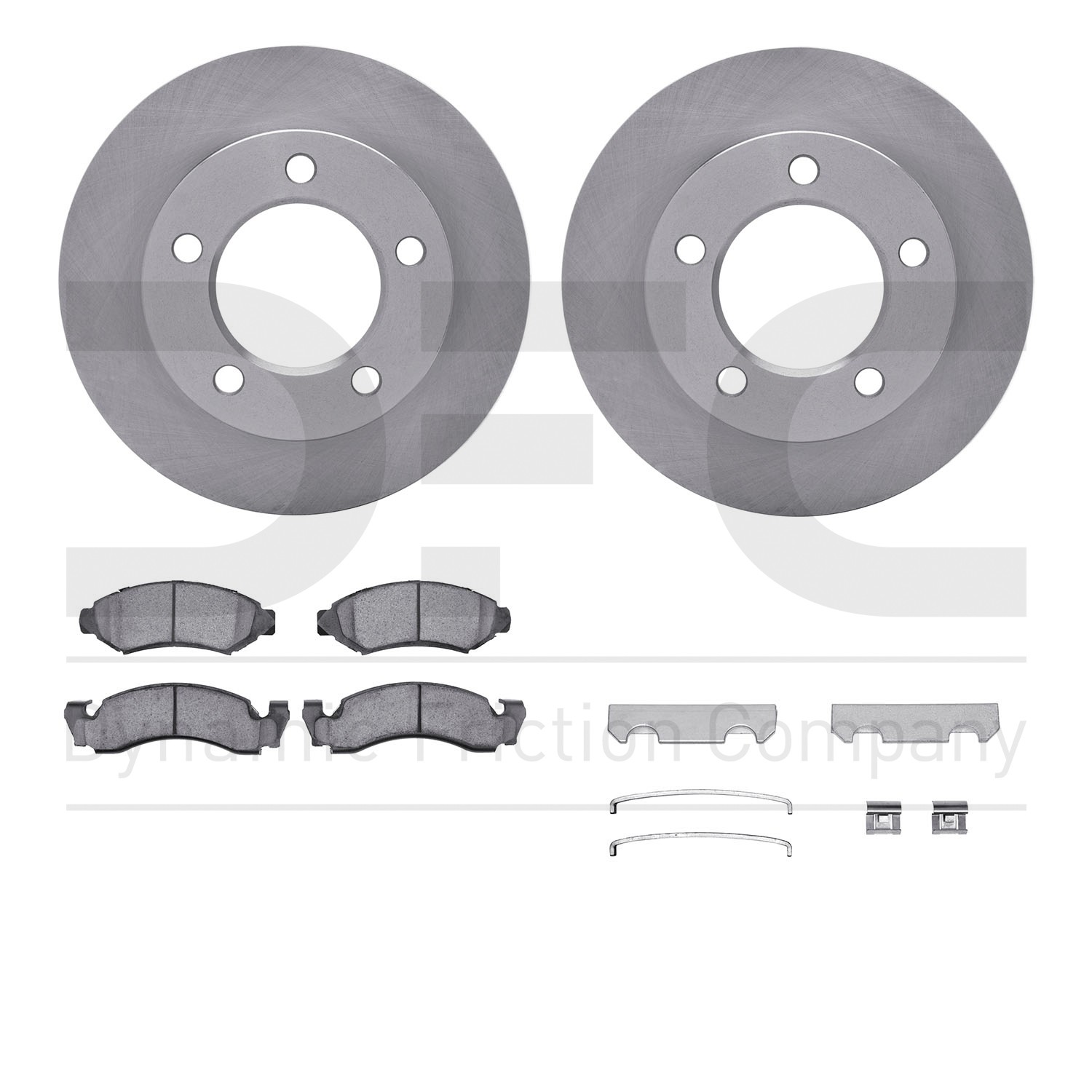 DFC Brake Rotor- HD Brake Pad - Hardware