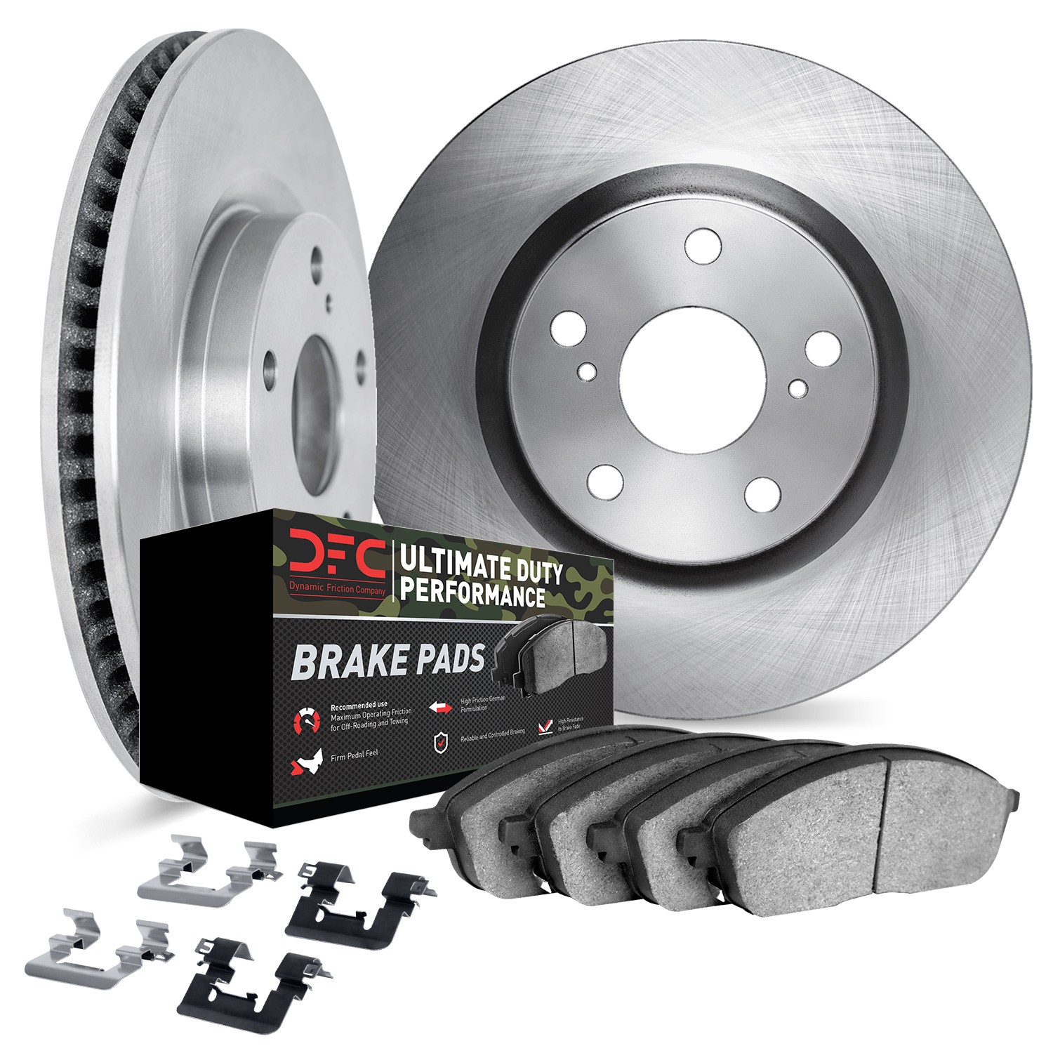 DFC Brake Rotor- HD Brake Pad - Hardware