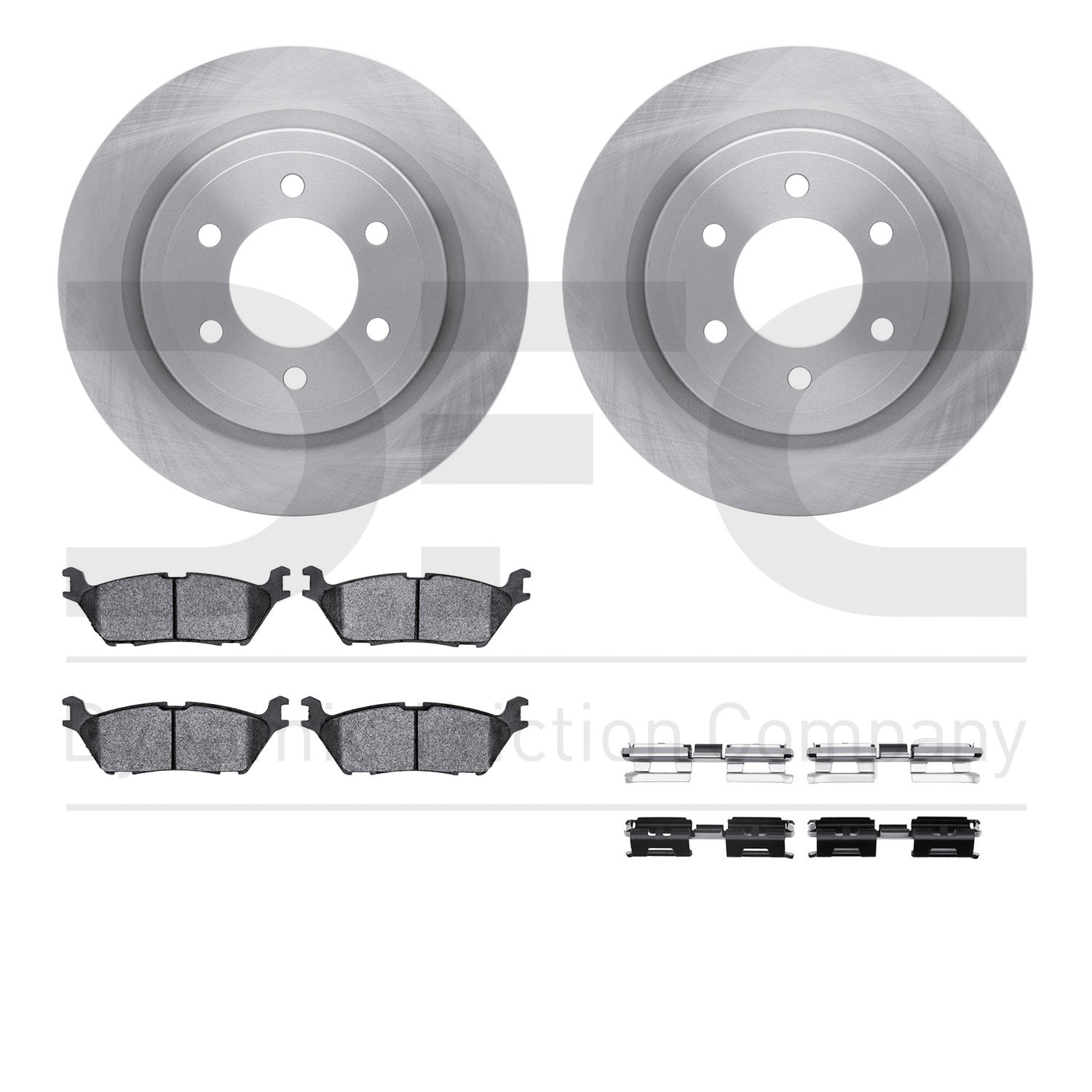 DFC Brake Rotor- HD Brake Pad - Hardware
