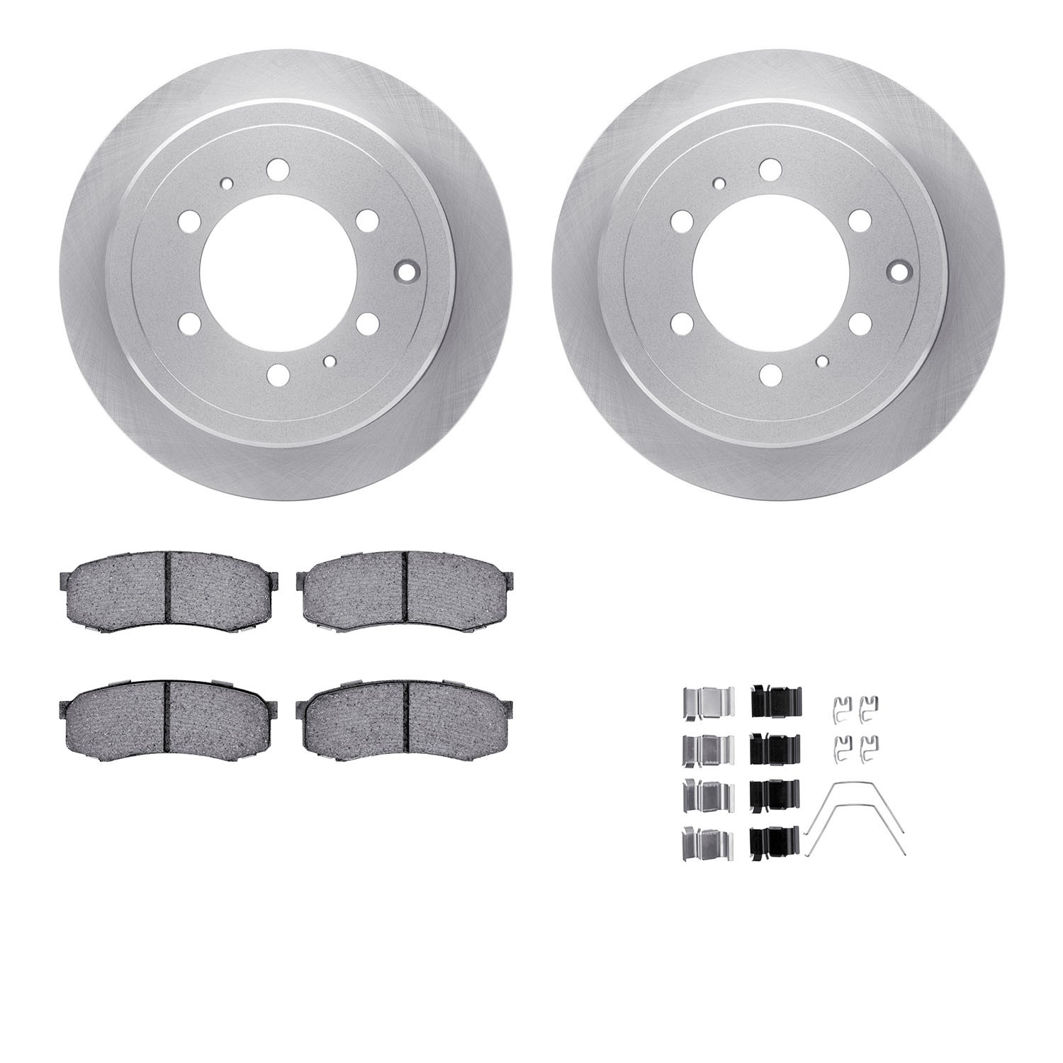 DFC Brake Rotor- HD Brake Pad - Hardware