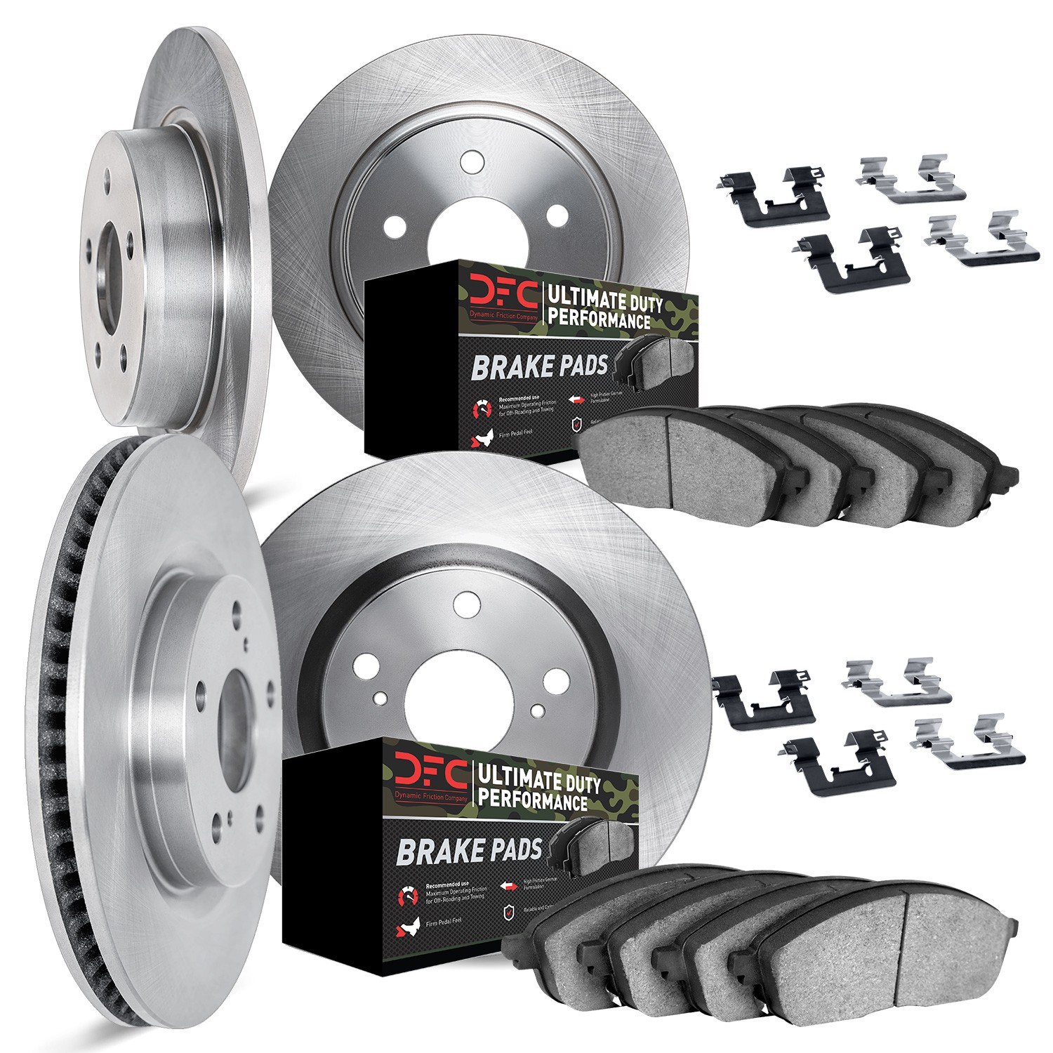 DFC Brake Rotor- HD Brake Pad - Hardware