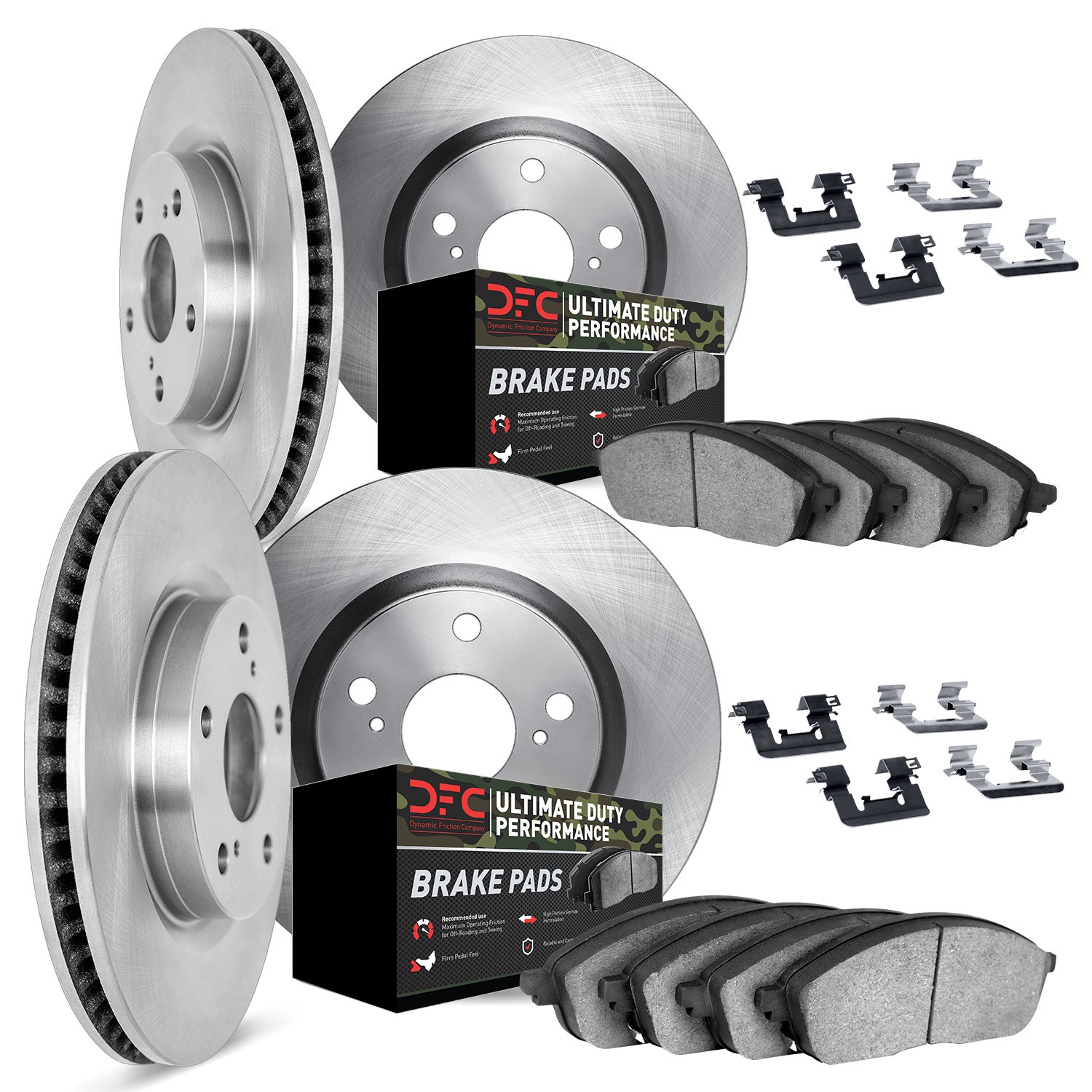 DFC Brake Rotor- HD Brake Pad - Hardware