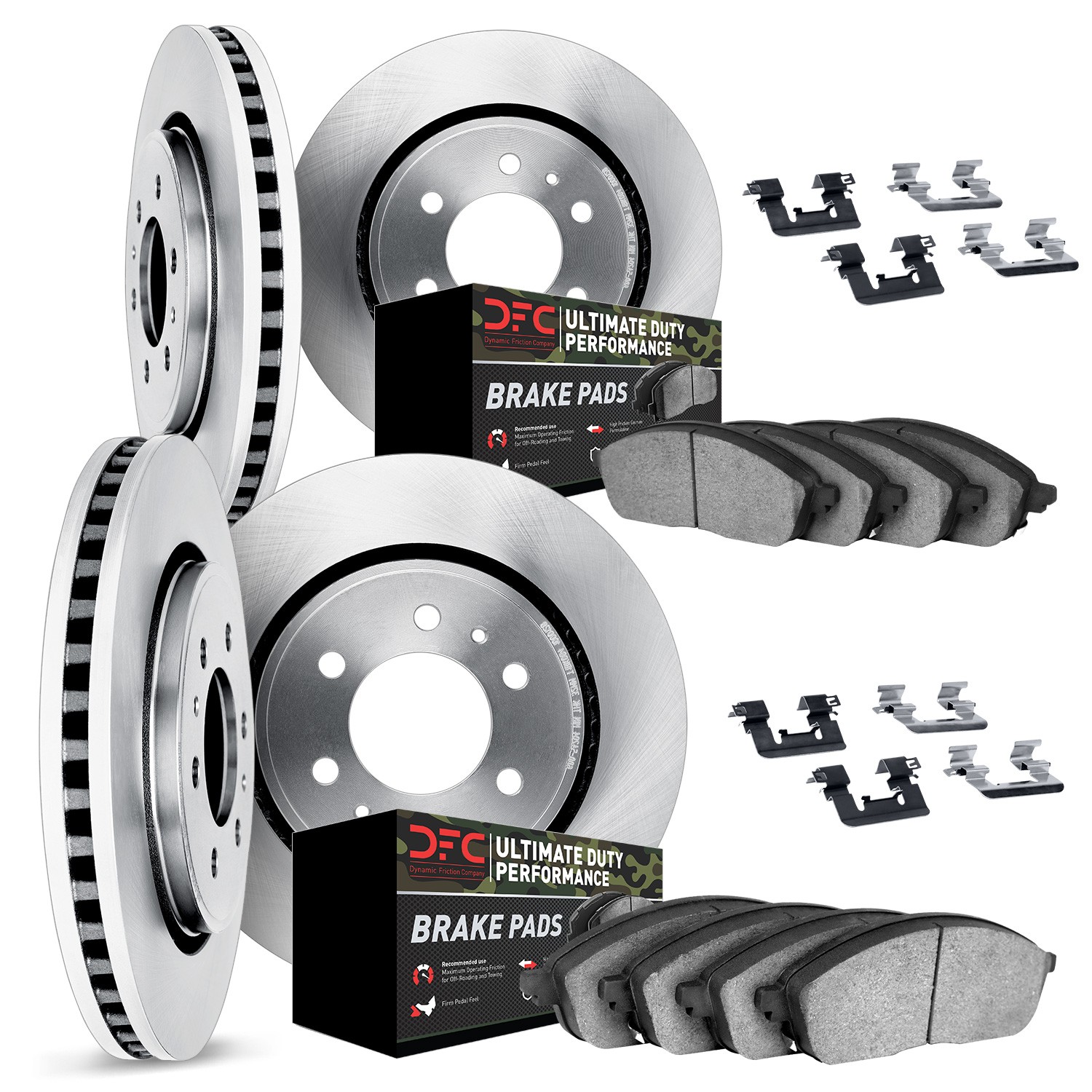 DFC Brake Rotor- HD Brake Pad - Hardware