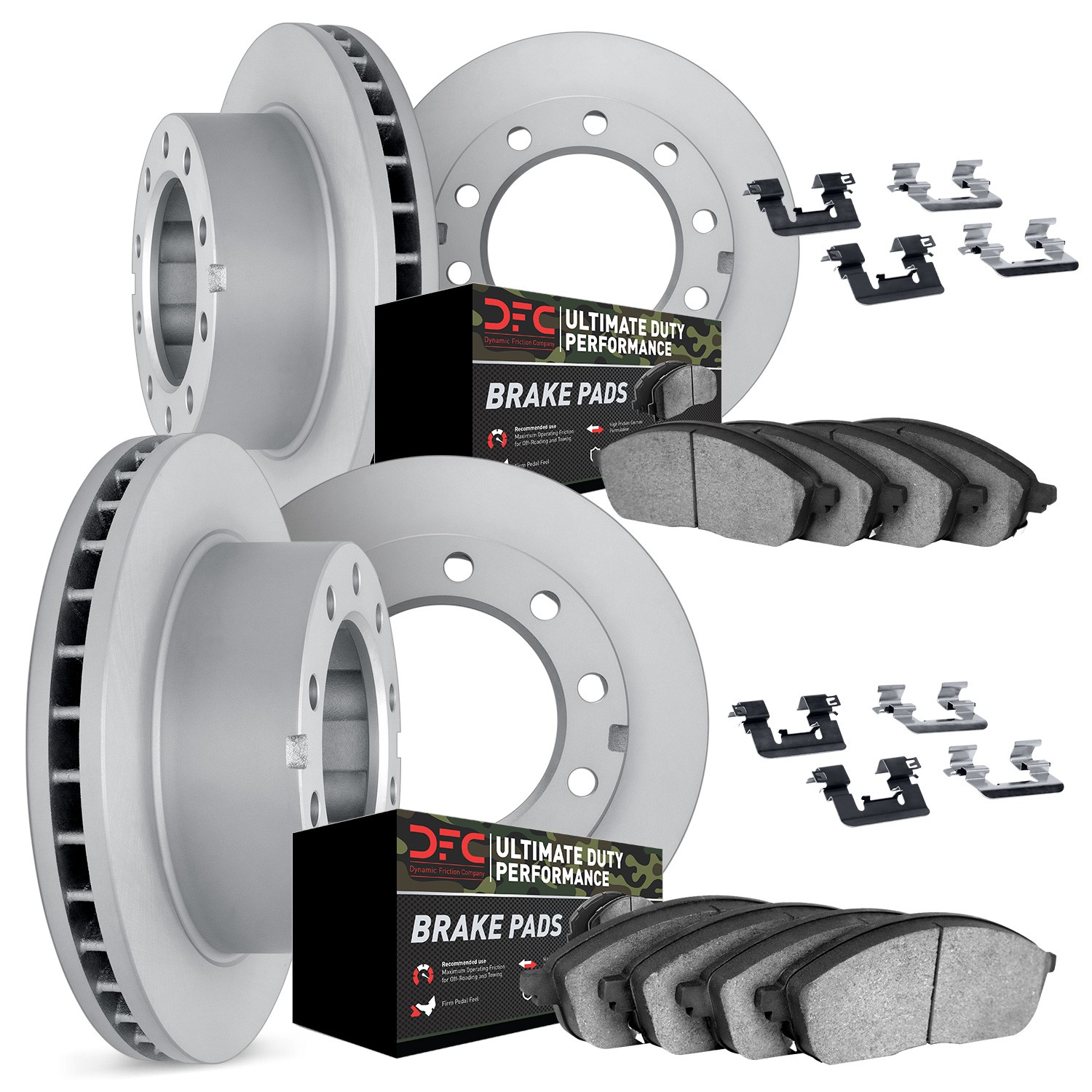 DFC Brake Rotor- HD Brake Pad - Hardware