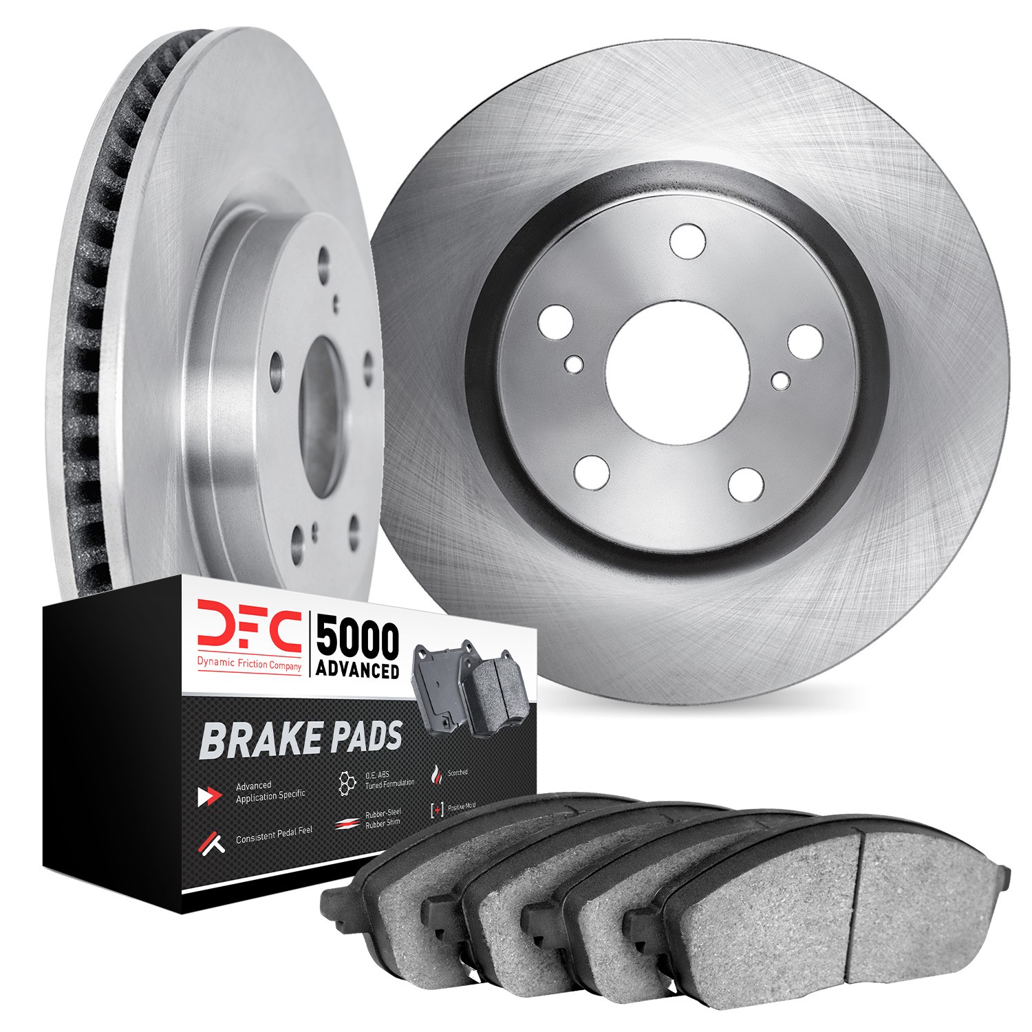 DFC Rotors with 5000 Advanced Brake Pads