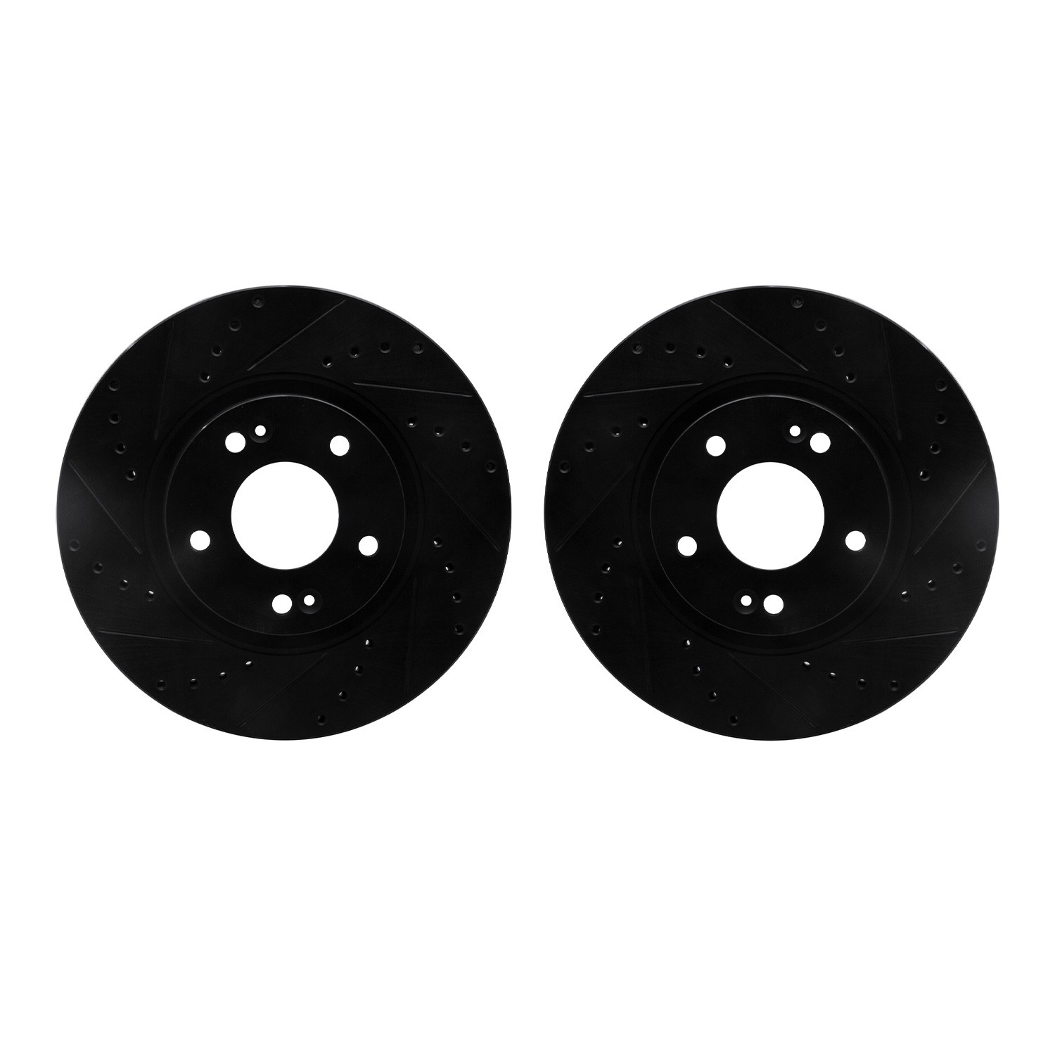 DFC Brake Rotors - Drilled & Slotted - Black