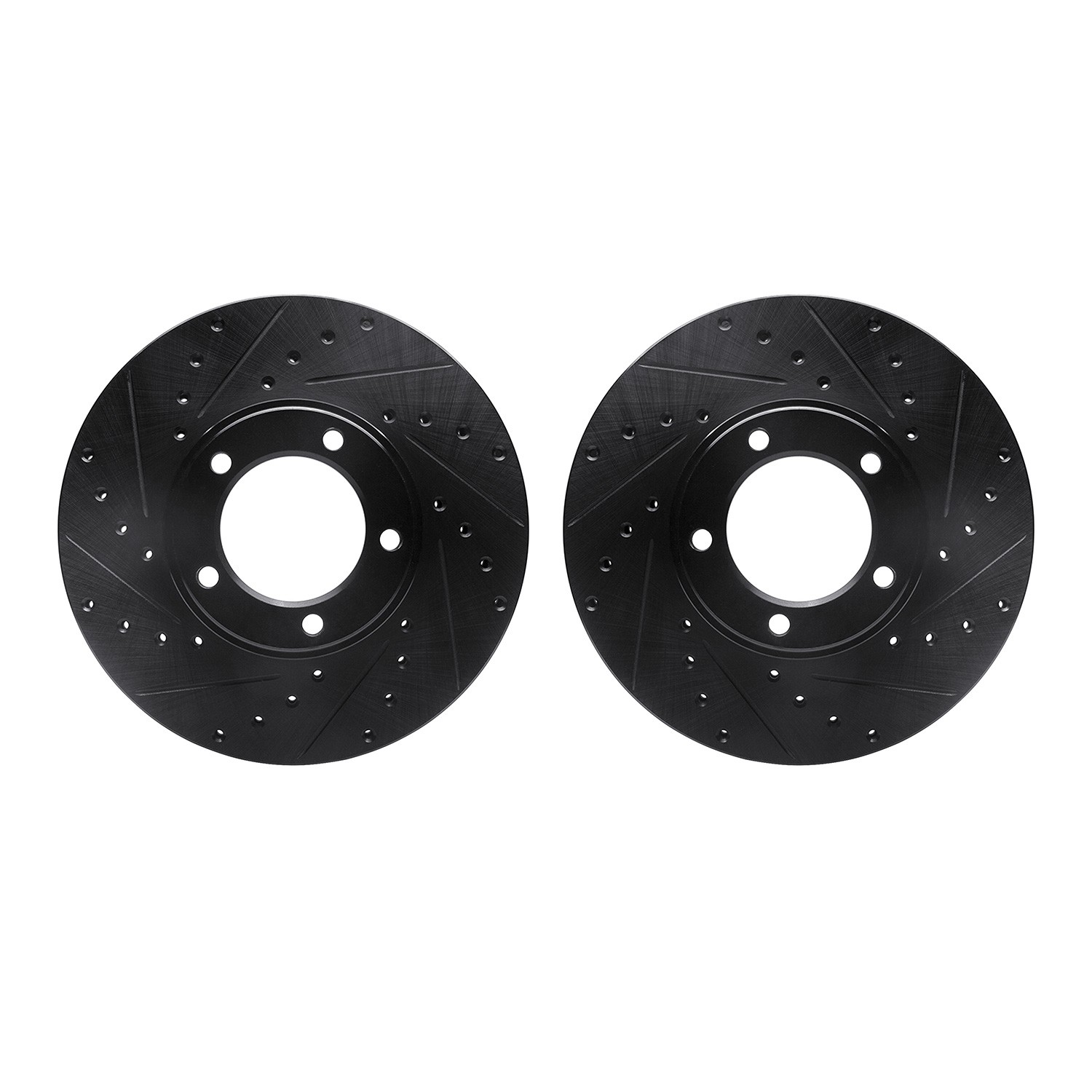 DFC Brake Rotors - Drilled & Slotted - Black