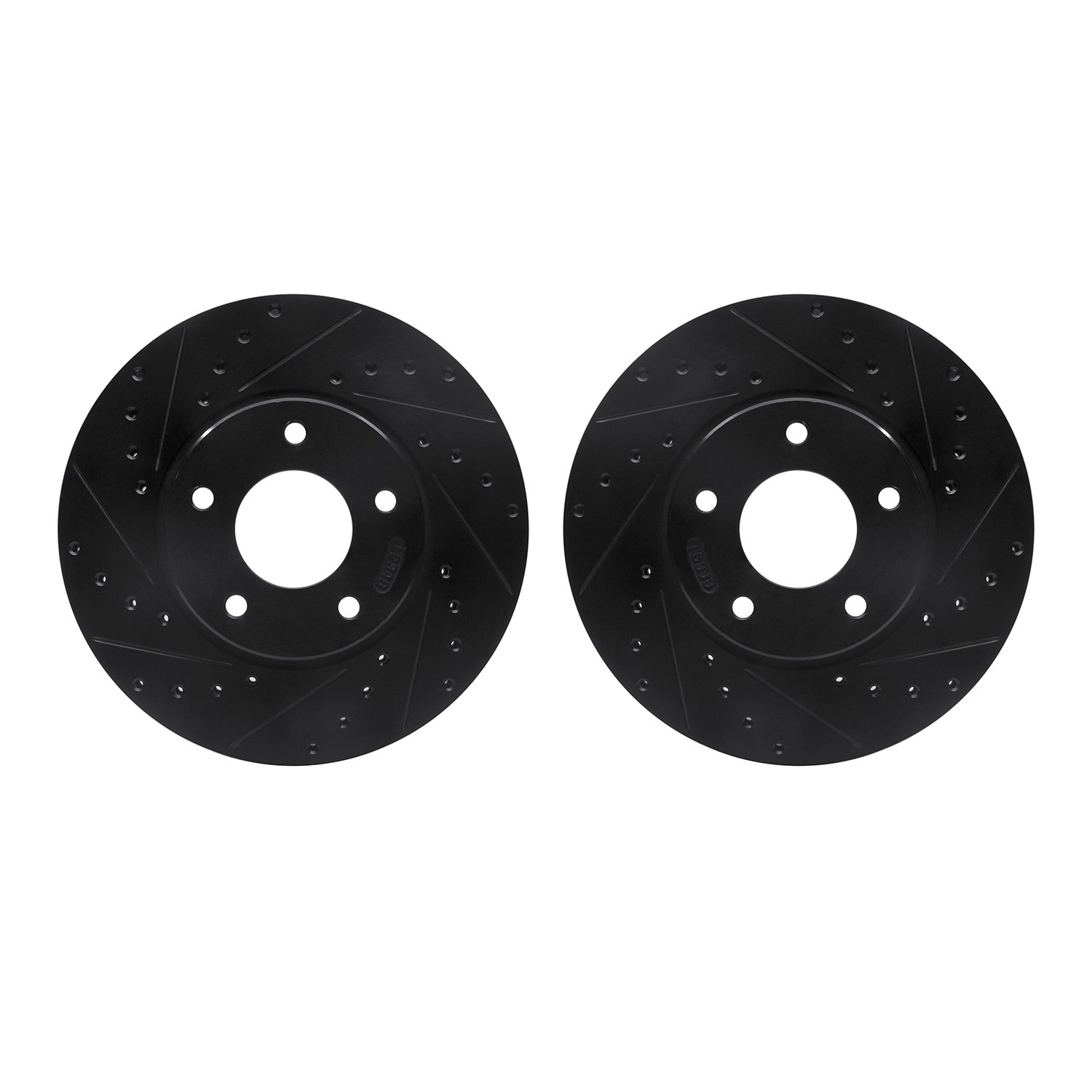 DFC Brake Rotors - Drilled & Slotted - Black