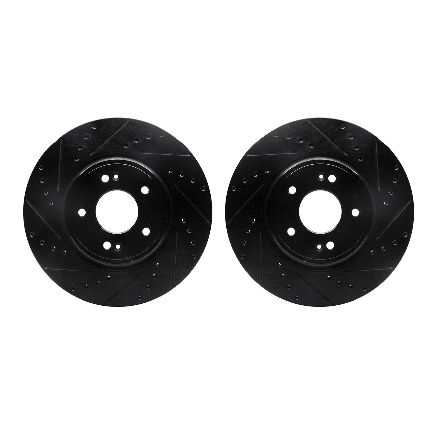 DFC Brake Rotors - Drilled & Slotted - Black