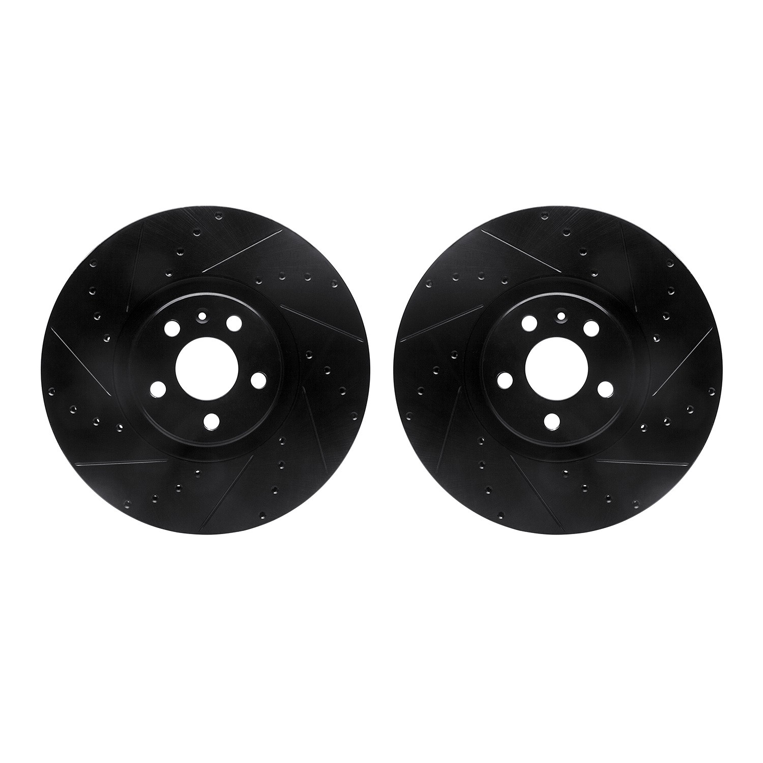 DFC Brake Rotors - Drilled & Slotted - Black