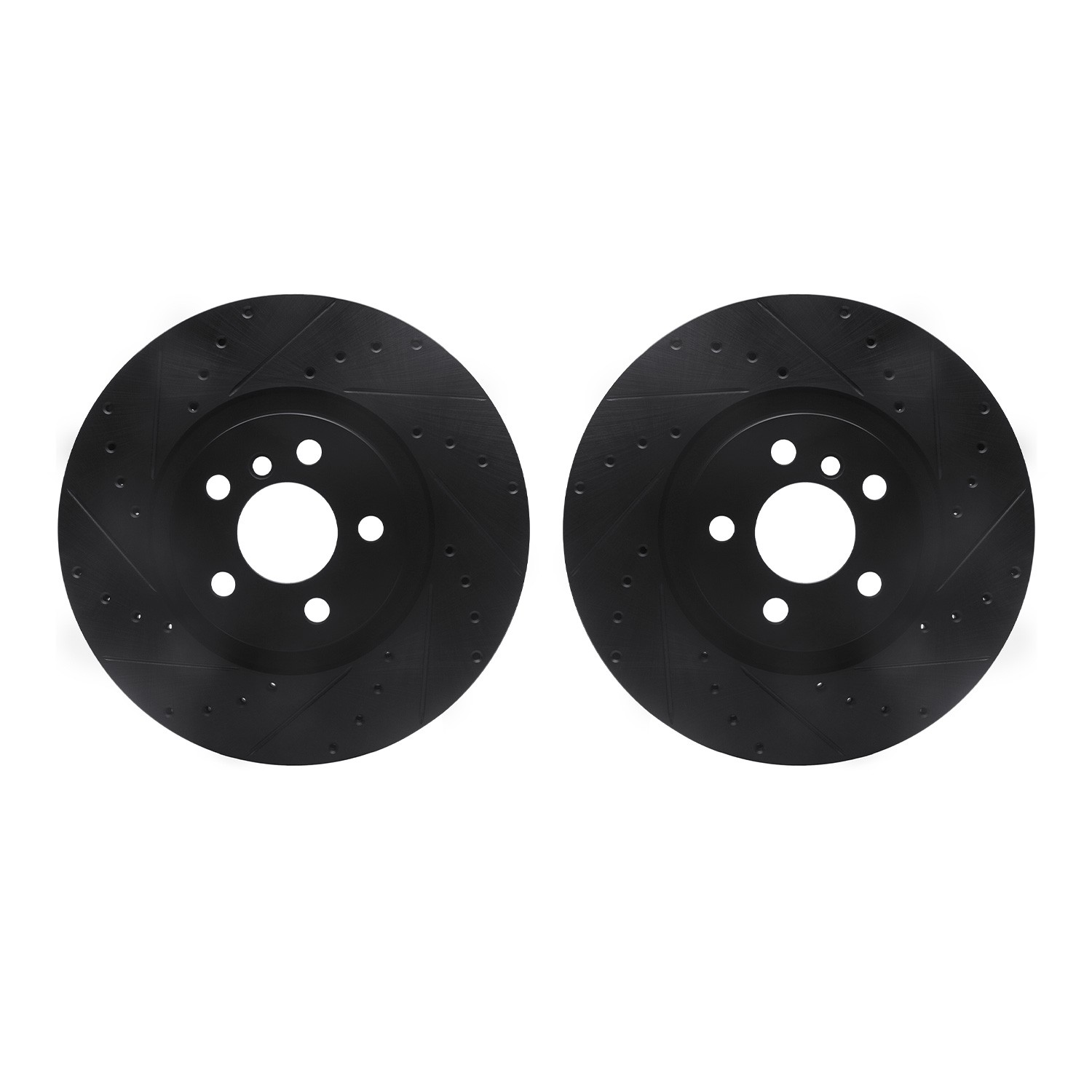 DFC Brake Rotors - Drilled & Slotted - Black