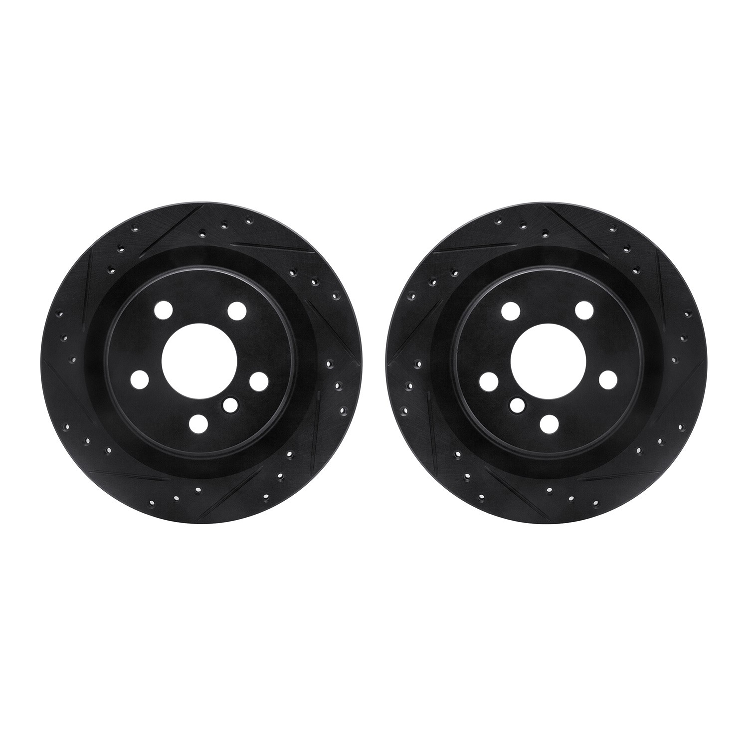 DFC Brake Rotors - Drilled & Slotted - Black