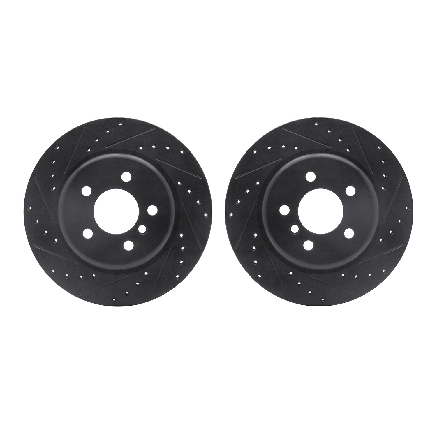 DFC Brake Rotors - Drilled & Slotted - Black