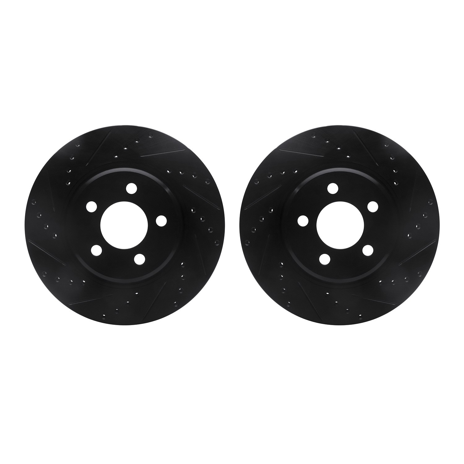 DFC Brake Rotors - Drilled & Slotted - Black
