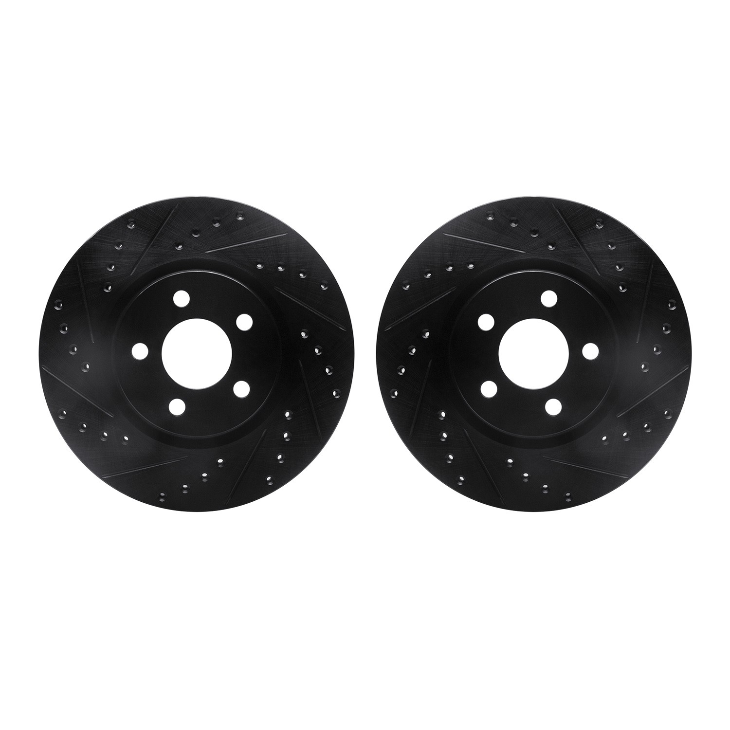 DFC Brake Rotors - Drilled & Slotted - Black