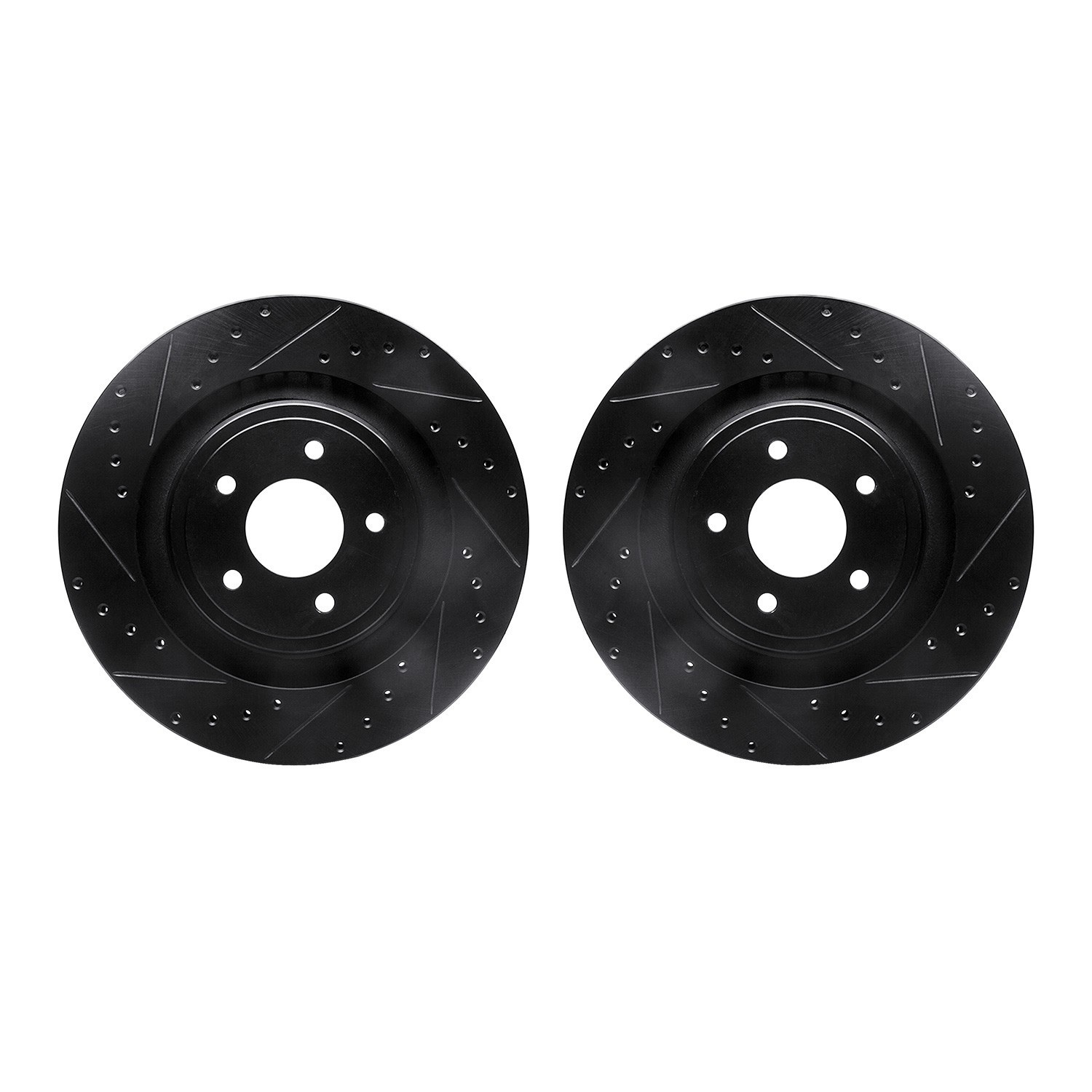 DFC Brake Rotors - Drilled & Slotted - Black
