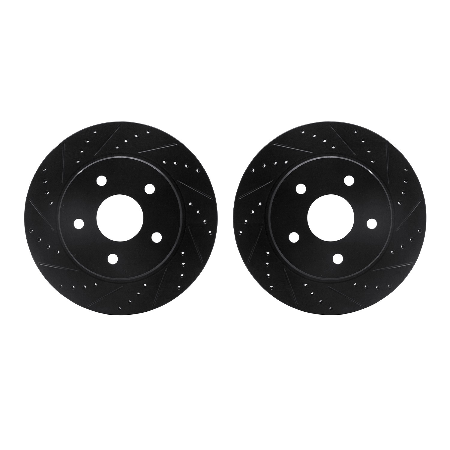 DFC Brake Rotors - Drilled & Slotted - Black