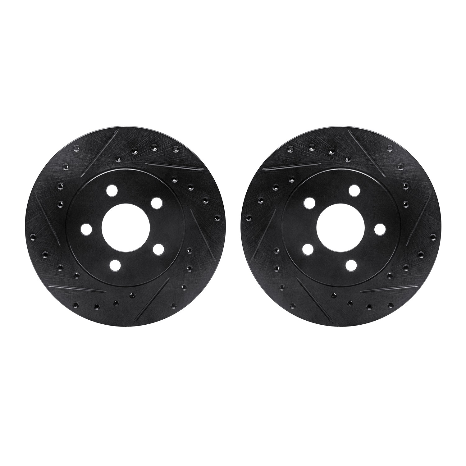 DFC Brake Rotors - Drilled & Slotted - Black