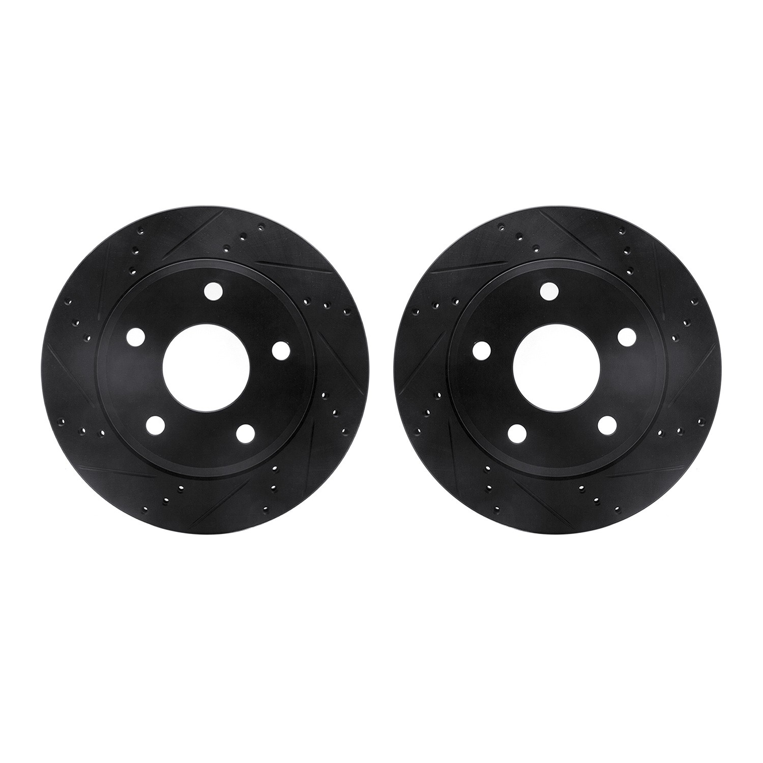 DFC Brake Rotors - Drilled & Slotted - Black