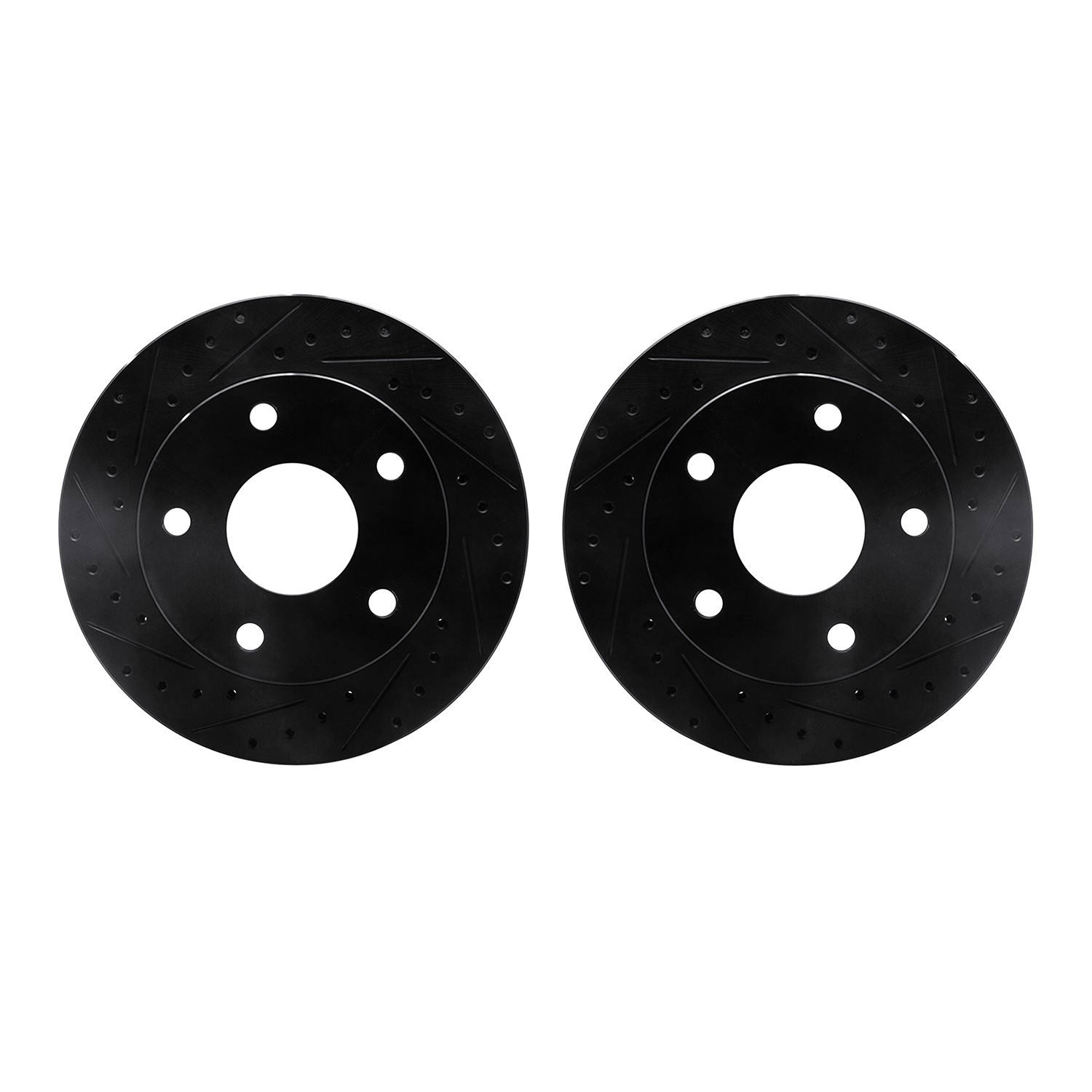 DFC Brake Rotors - Drilled & Slotted - Black